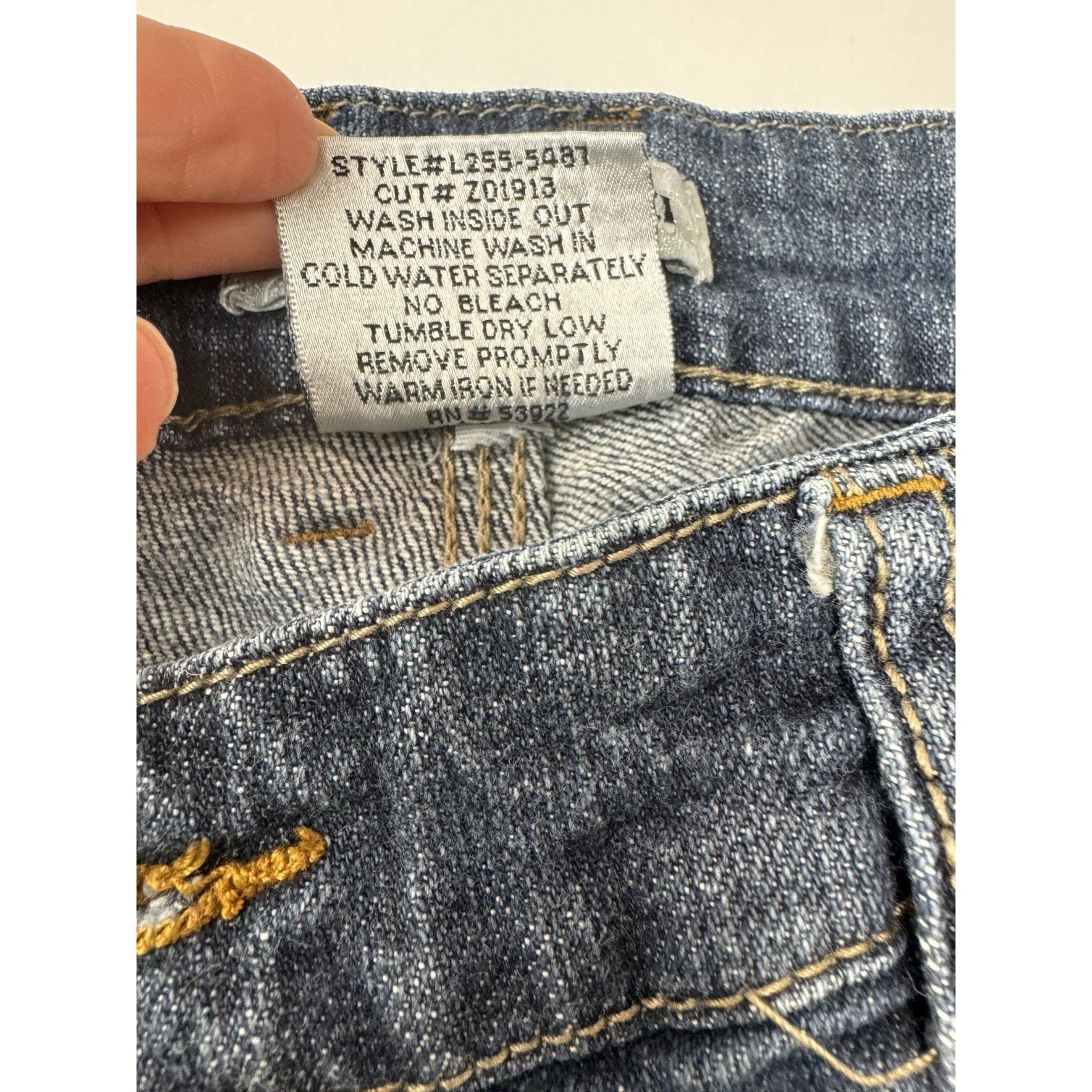 Other Z. Cavaricci Vintage-Inspired Grunge Skinny Jeans Y2K 18 /32 Size 40" / US 18 - 4 Thumbnail