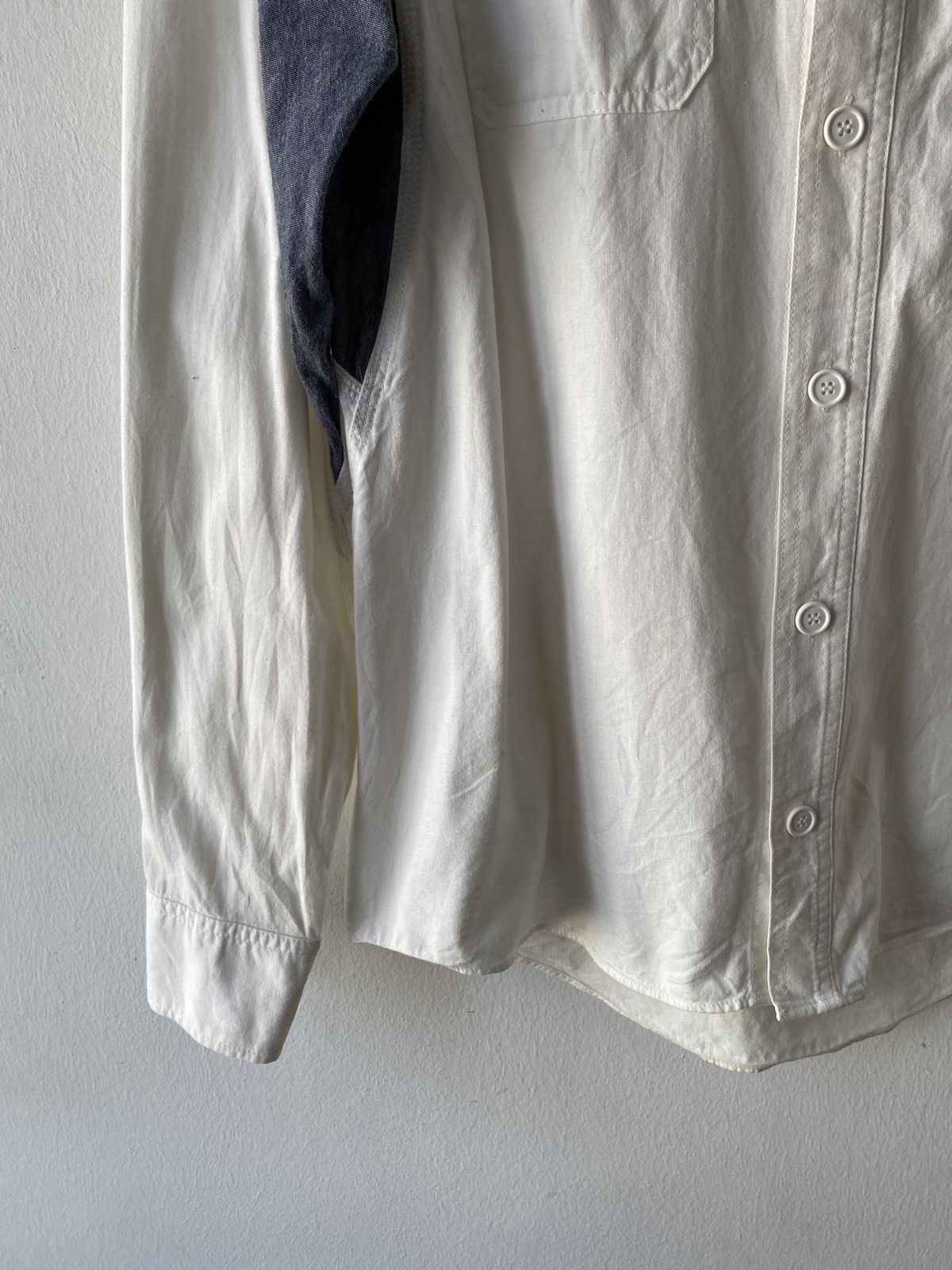 Japanese Brand × Visvim Vintage Visvim Patchwork Design Button Up Shirt Size US M / EU 48-50 / 2 - 6 Thumbnail