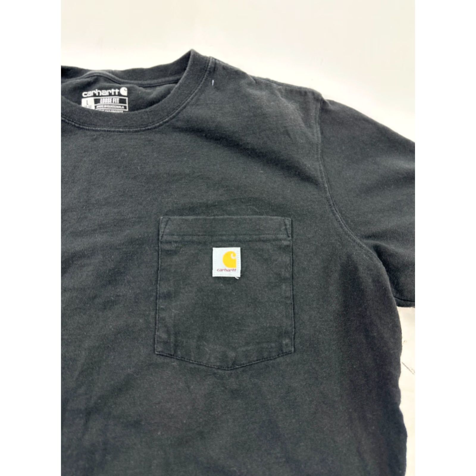 Carhartt Carhartt Women's Black Loose Fit Work Shirt Large Short Sleeve Crew Neck Tee Size L / US 10 / IT 46 - 4 Thumbnail