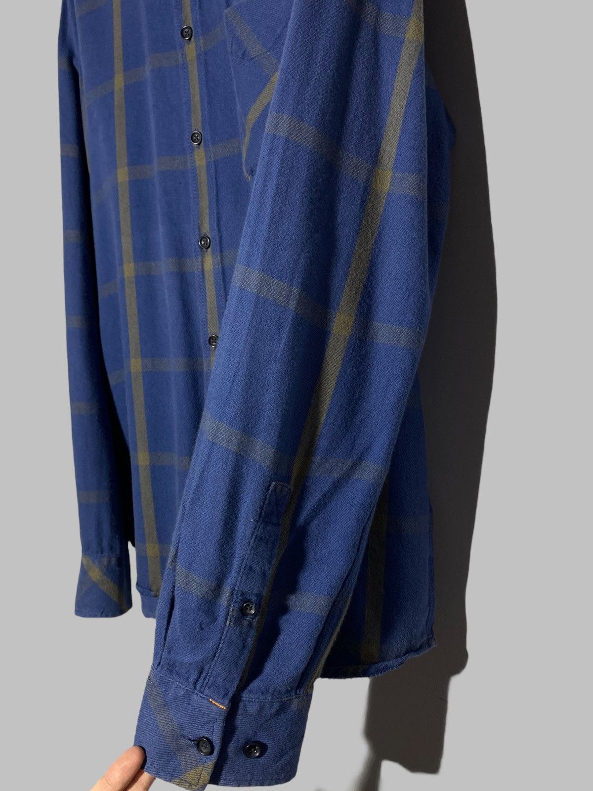 Nudie Jeans Nudie Jeans Stan Window Check Cotton Shirt Blue Men’s Size US L / EU 52-54 / 3 - 9 Thumbnail
