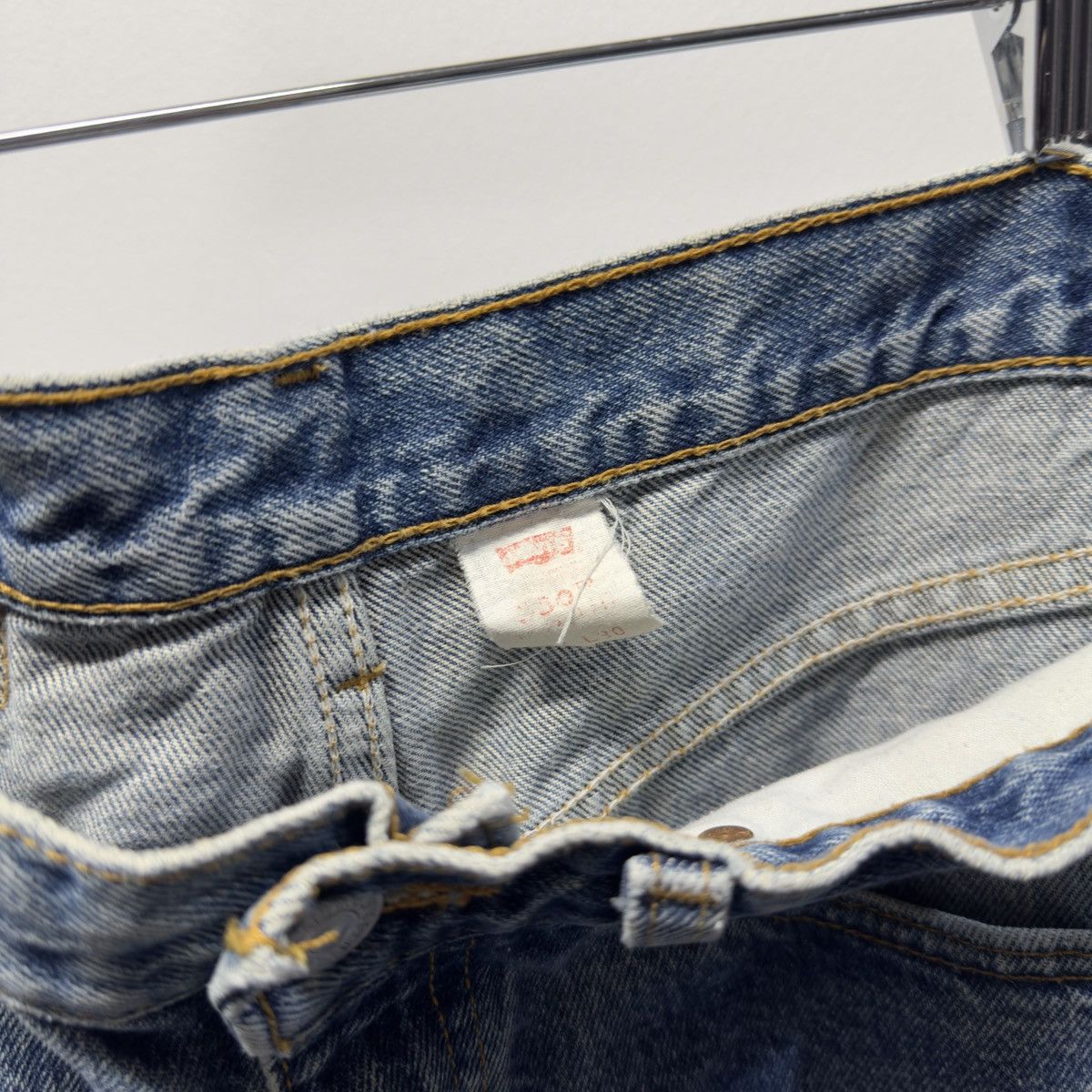 Levi's 90s Levi's Faded Distressed Mud Wash Jeans ERD Grunge Chrome Size US 32 / EU 48 - 9 Thumbnail