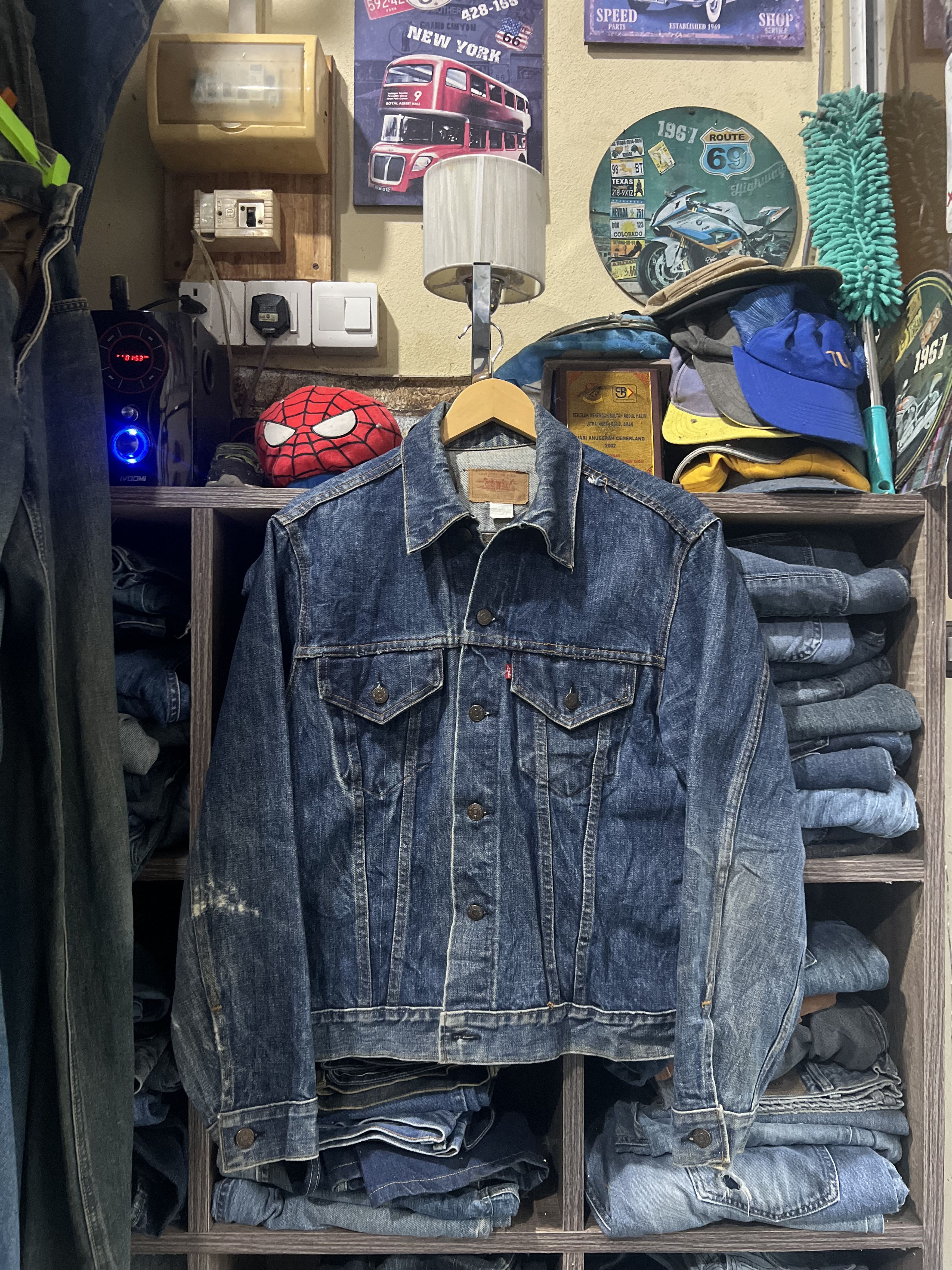 Levi's Vintage Clothing 🔥Vintage Levis Made in Usa Denim Trucker Size US M / EU 48-50 / 2 - 17 Thumbnail