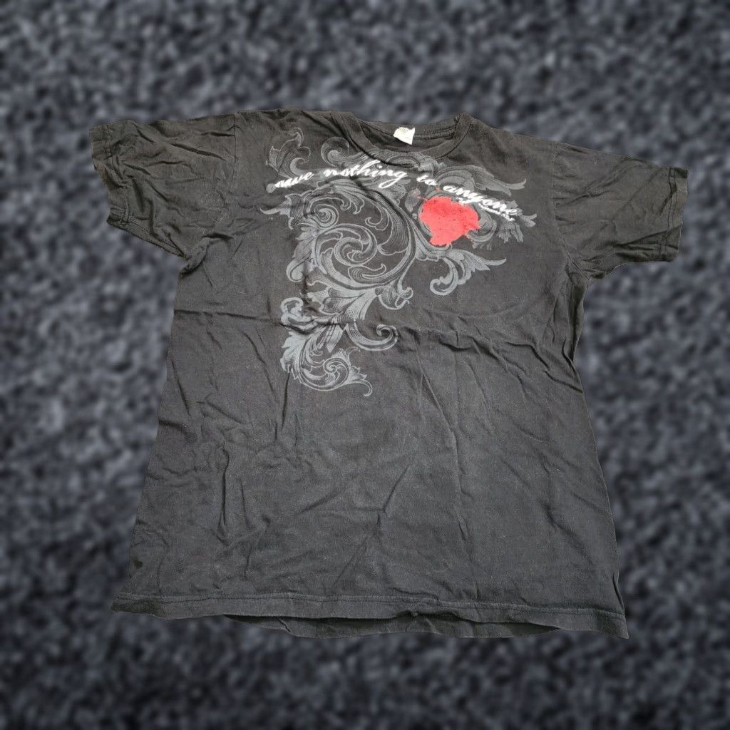 Doublet VINTAGE Dave Ramsey Owe Nothing But Love Double Sided Black Cotton T Shirt Mens L 90s Size US L / EU 52-54 / 3 - 1 Thumbnail