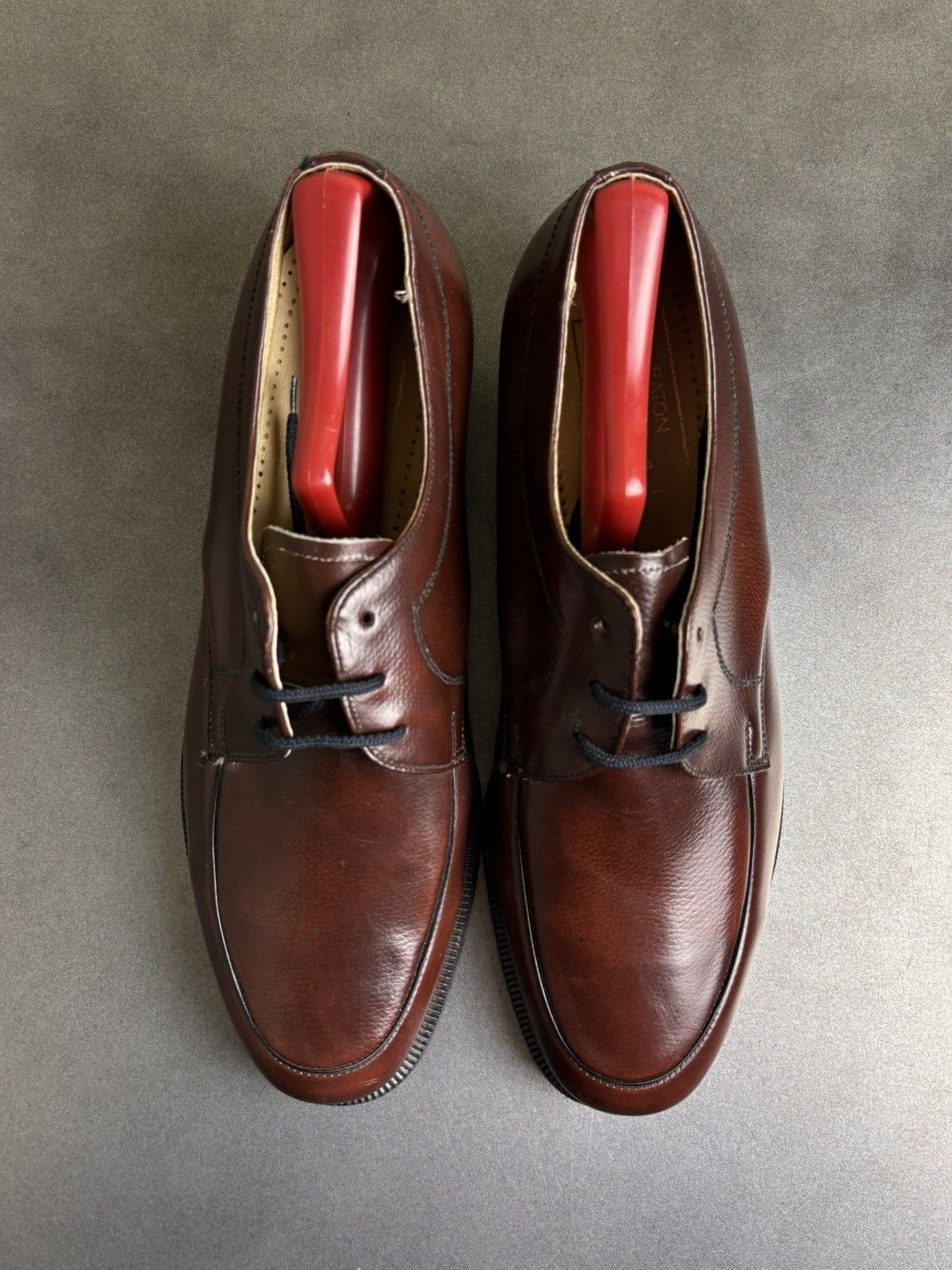 Eaton × Leather × Vintage 1960s Vintage Loafers 1970s Leather Moc Toe Size US 9 / EU 42 - 7 Thumbnail