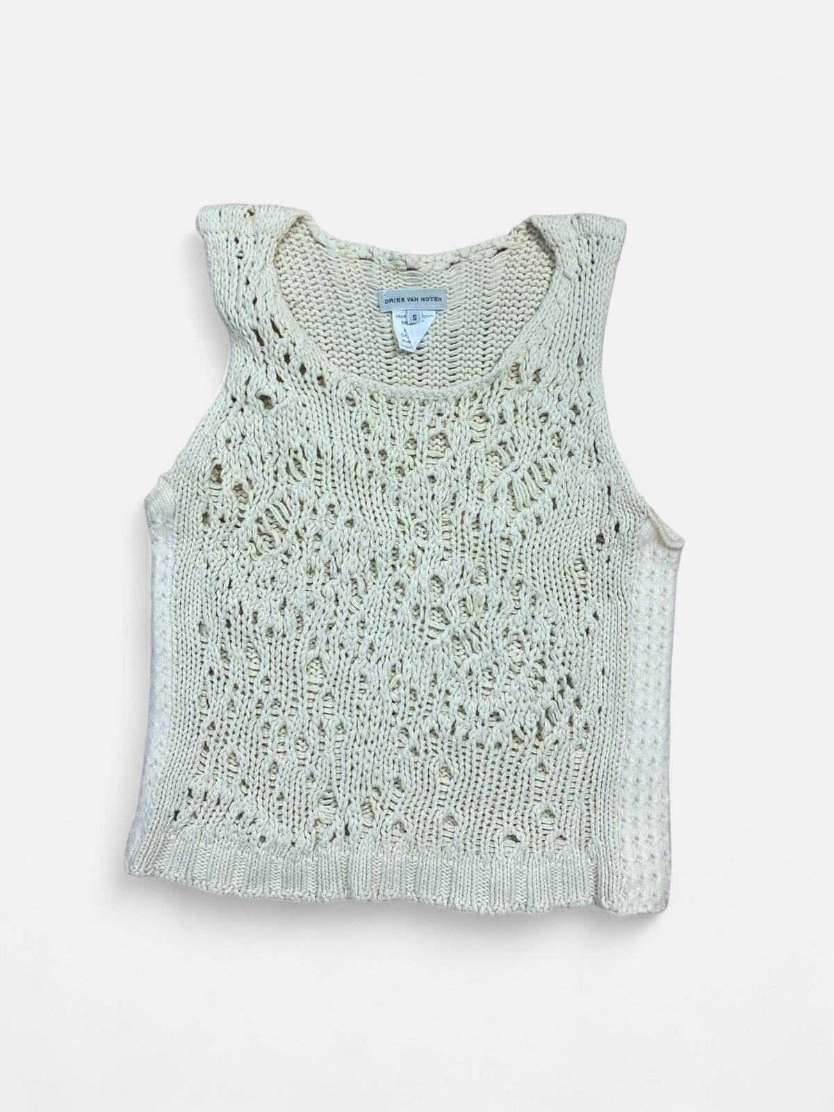 Dries Van Noten Dries Van Noten - Wool Distressed Effect Top Size S / US 4 / IT 40 - 1 Thumbnail