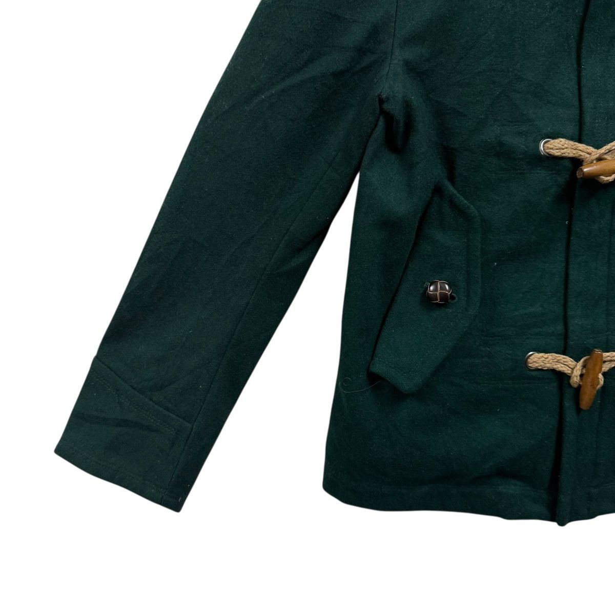 Japanese Brand Inherit Hoodie Duffle Jacket Wool Size US M / EU 48-50 / 2 - 7 Thumbnail