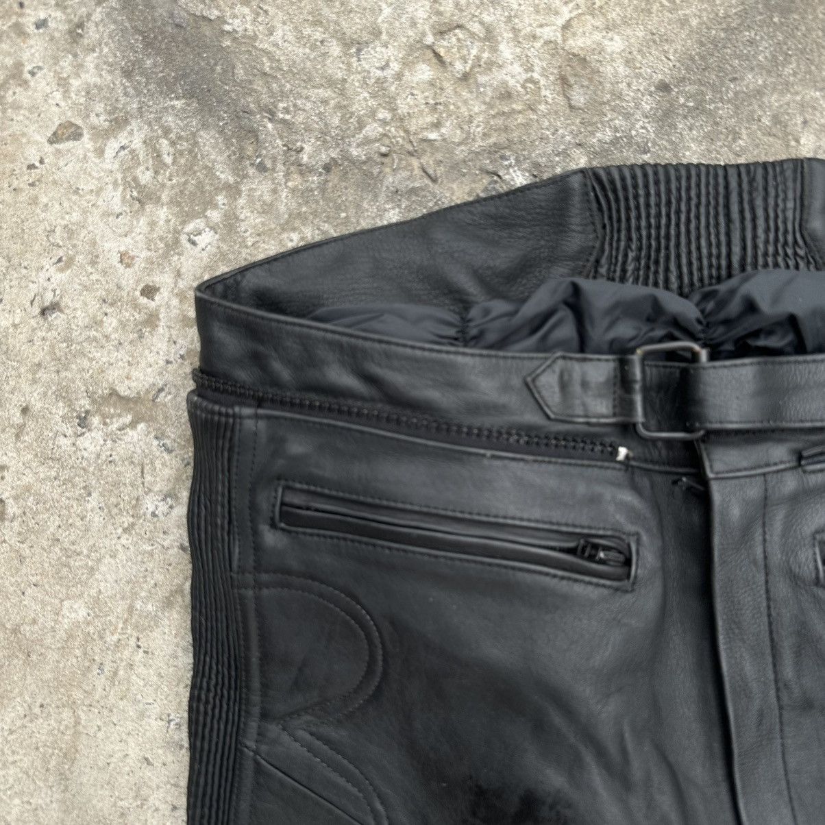 Leather × Vintage Vintage Moto Leather Pants Size 56 Y2K Style USA 00s Size US 40 / EU 56 - 7 Thumbnail