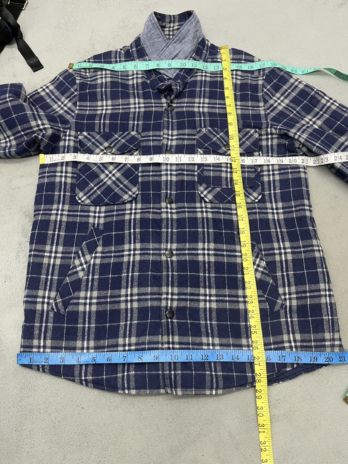 Japanese Brand × Vintage STEALS🔥PAPAS+ FLANNEL JACKET BUTTON Size US M / EU 48-50 / 2 - 12 Thumbnail