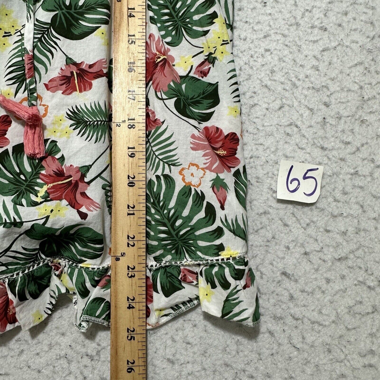 Isaac Mizrahi ISAAC Mizrahi Women's Large Pajama Top Tropical Floral Print Size L / US 10 / IT 46 - 6 Thumbnail