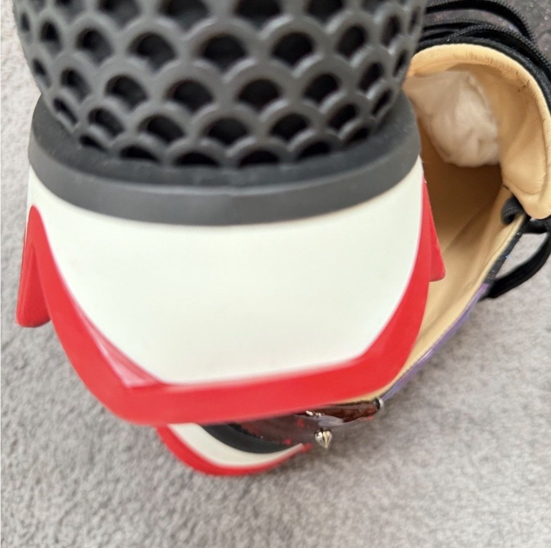 Christian Louboutin Christian Louboutin Purple and Black glitter Loubisharks Size US 11 / EU 44 - 5 Thumbnail