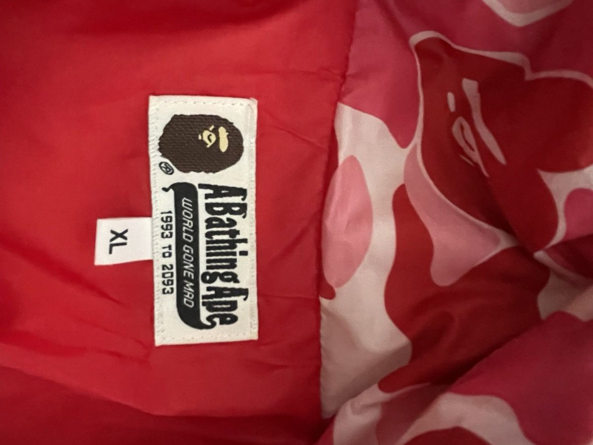 Bape A bathing ape (bape) pink puffer jacket Size US XL / EU 56 / 4 - 4 Thumbnail