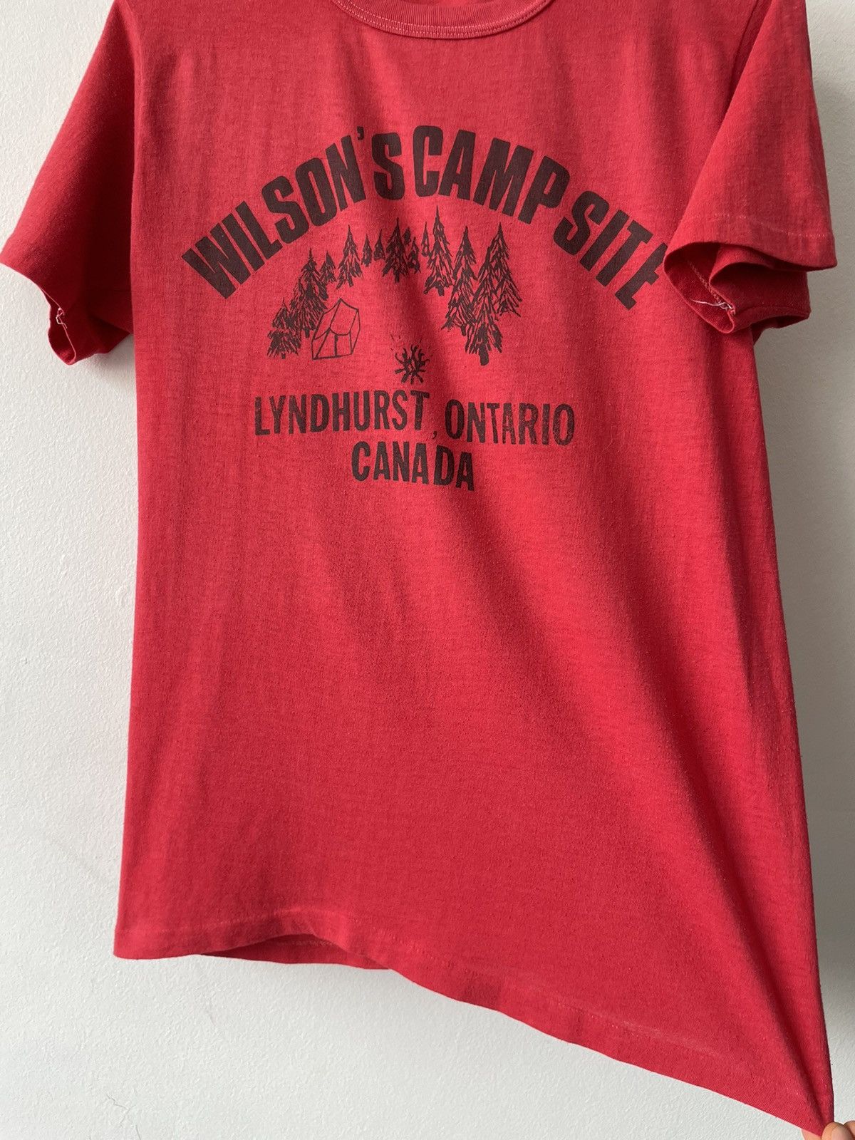Vintage Vintage 80s Thin Camping Wilson’s Camp tee Size US M / EU 48-50 / 2 - 7 Thumbnail