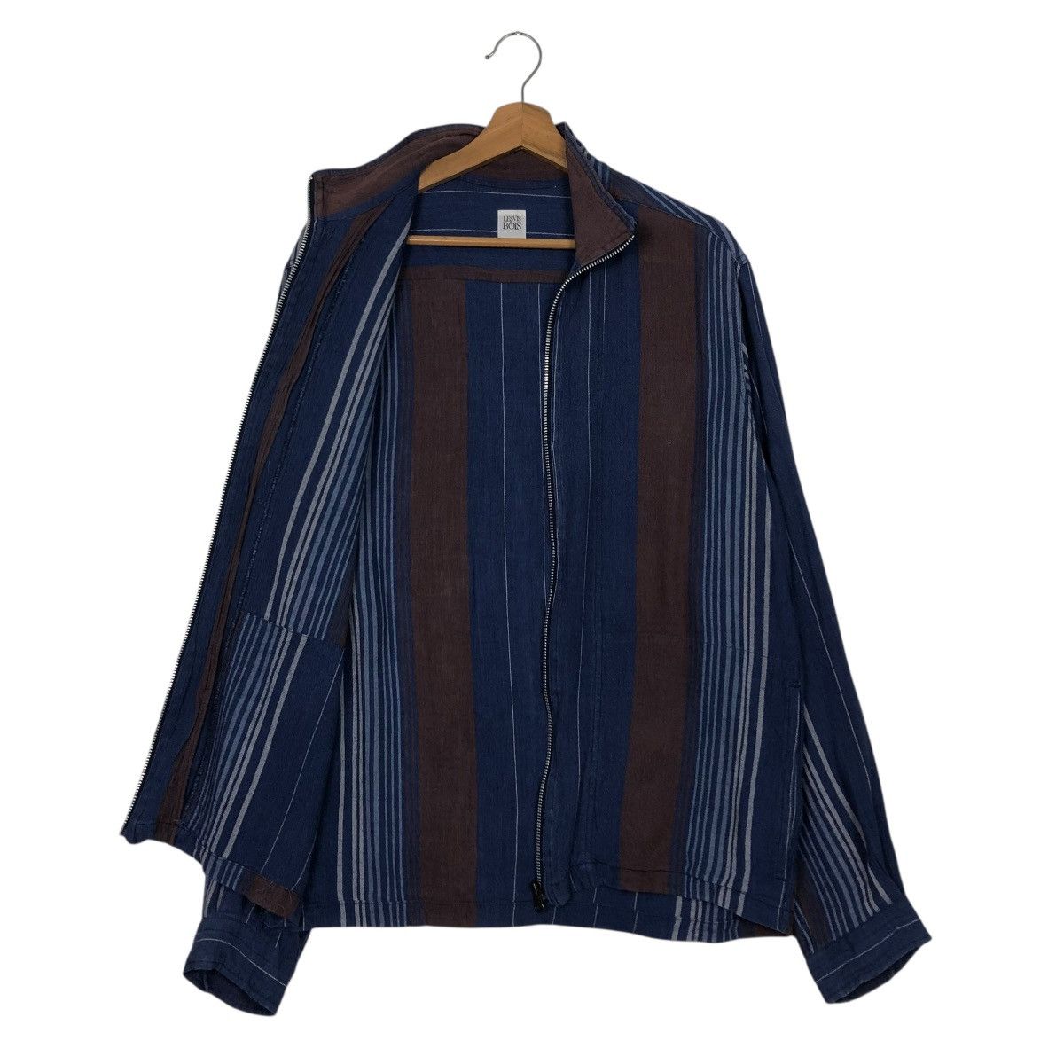 Japanese Brand 🔥VINTAGE STRIPPED CHORE JACKET LESVIS BAOIS ISSEY MIYAKE Size US M / EU 48-50 / 2 - 13 Thumbnail