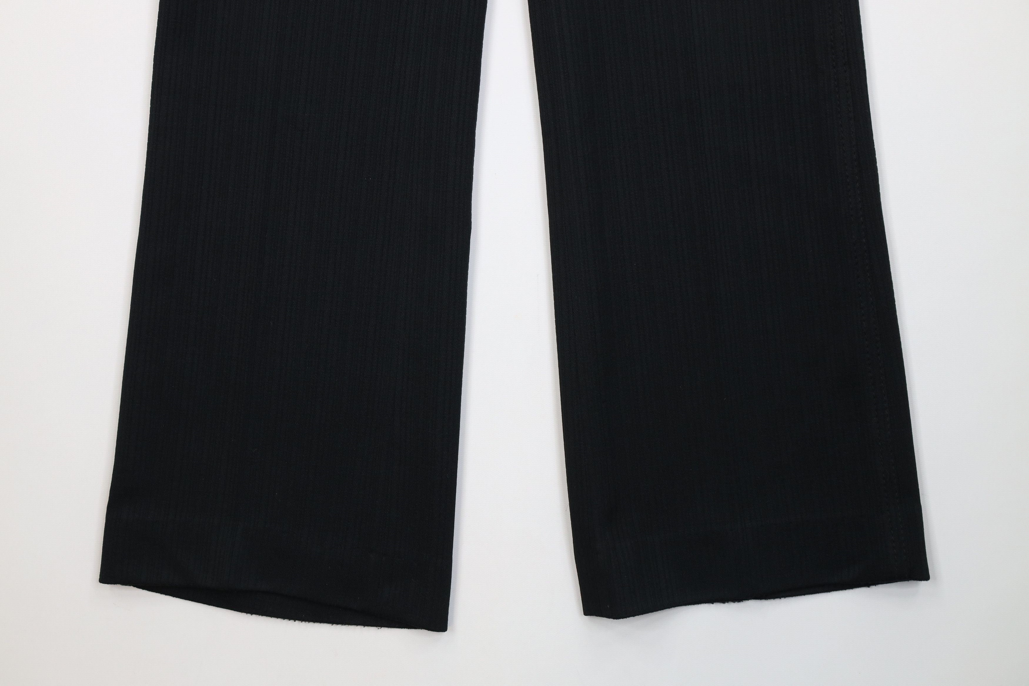 Vintage Vintage 70s Streetwear Knit Bell Bottoms Pants Black USA Size US 32 / EU 48 - 4 Thumbnail