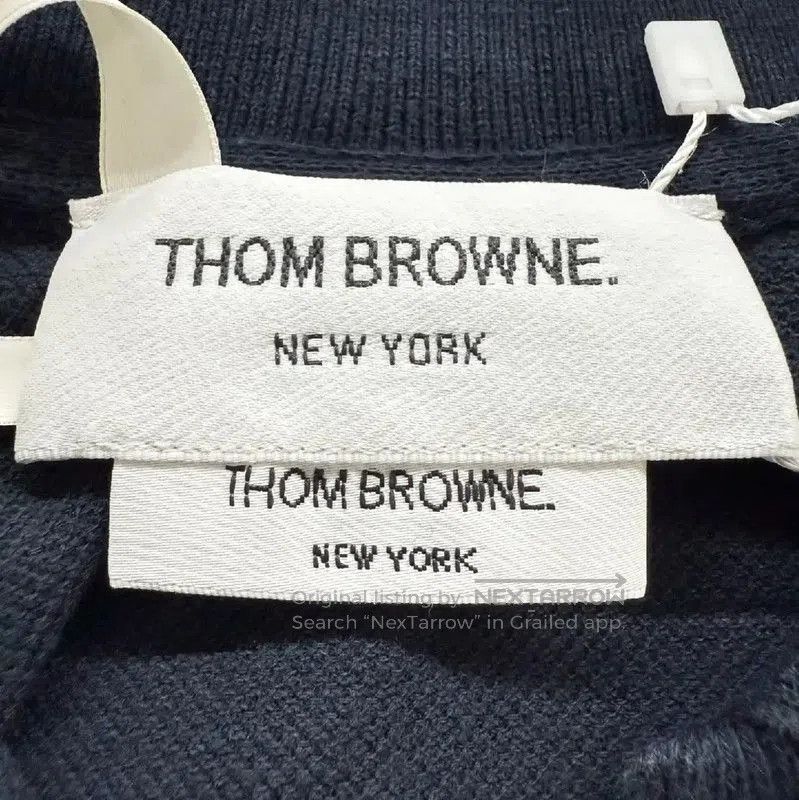 Thom Browne Thom Browne Navy Cotton Women's Dress . Size M / US 6-8 / IT 42-44 - 3 Thumbnail