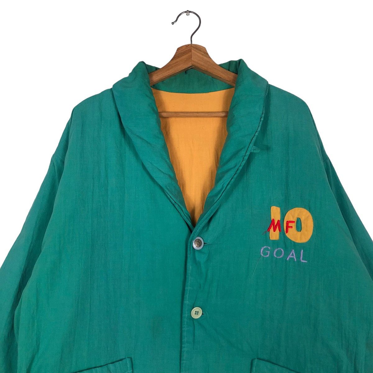 Hysteric Glamour 🔥Vintage Kimono Jacket Football Big Logo Japan Made Size US L / EU 52-54 / 3 - 3 Thumbnail
