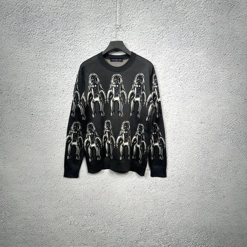 Louis Vuitton Louis Vuitton Astronaut full print sweater 2503-Nextarrow Size US M / EU 48-50 / 2 - 1 Thumbnail