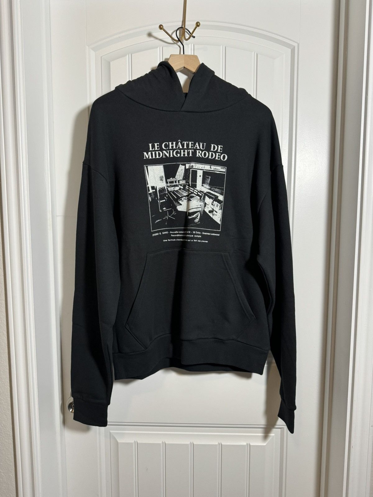 image of NWT Midnight Rodeo "cháteau" Hoodie in Black, Men's (Size 2XL)