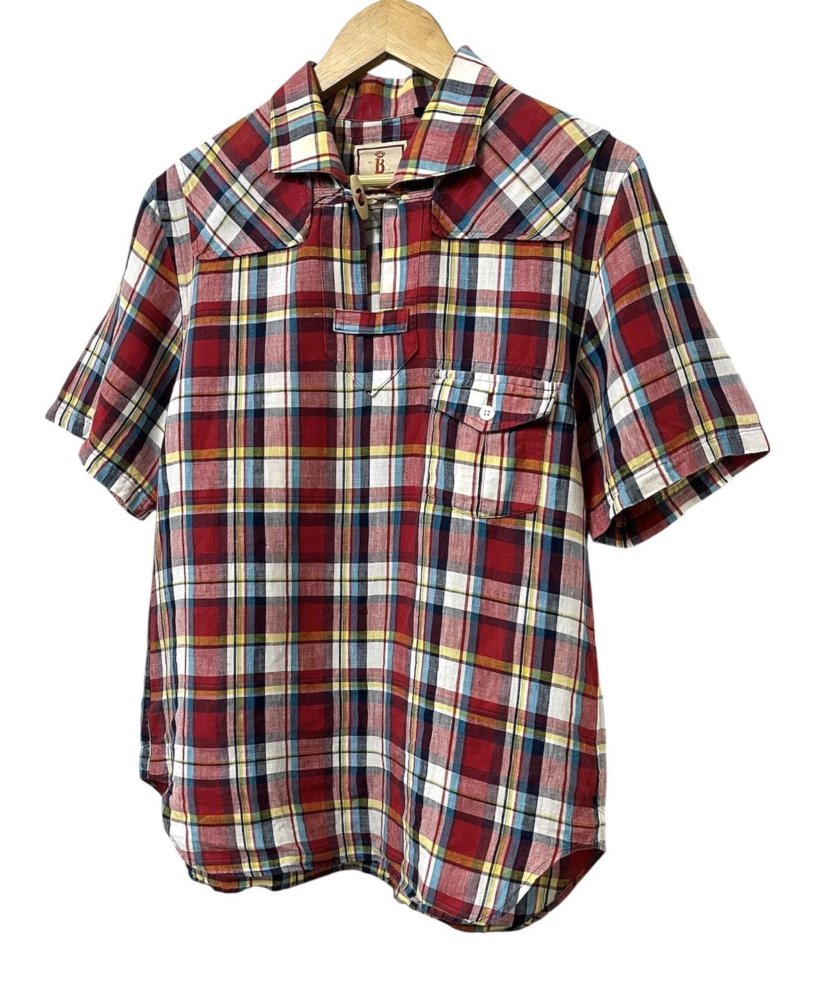 Baracuta VINTAGE BARACUTA MADRAS CHECK PATTERN HEMP SAIL SHIRT Size US L / EU 52-54 / 3 - 4 Thumbnail