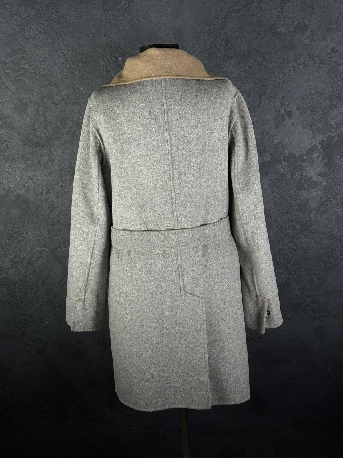 Weekend Max Mara Max Mara Cucito A Mano Wool Long Coat Belted Reversible Size XL / US 12-14 / IT 48-50 - 19 Thumbnail