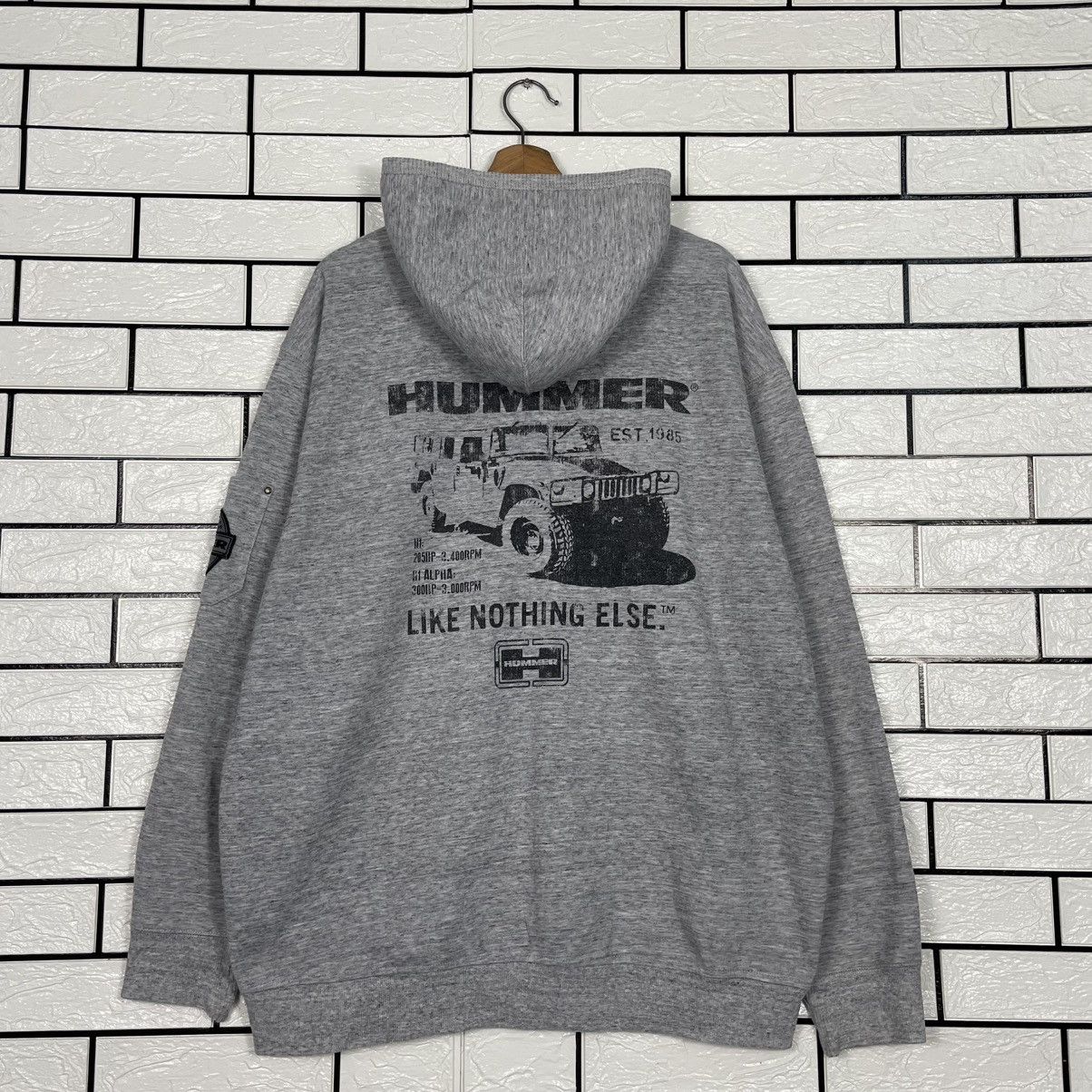 Japanese Brand Hummer Big Logo Pullover Hoodie Size US XL / EU 56 / 4 - 7 Thumbnail