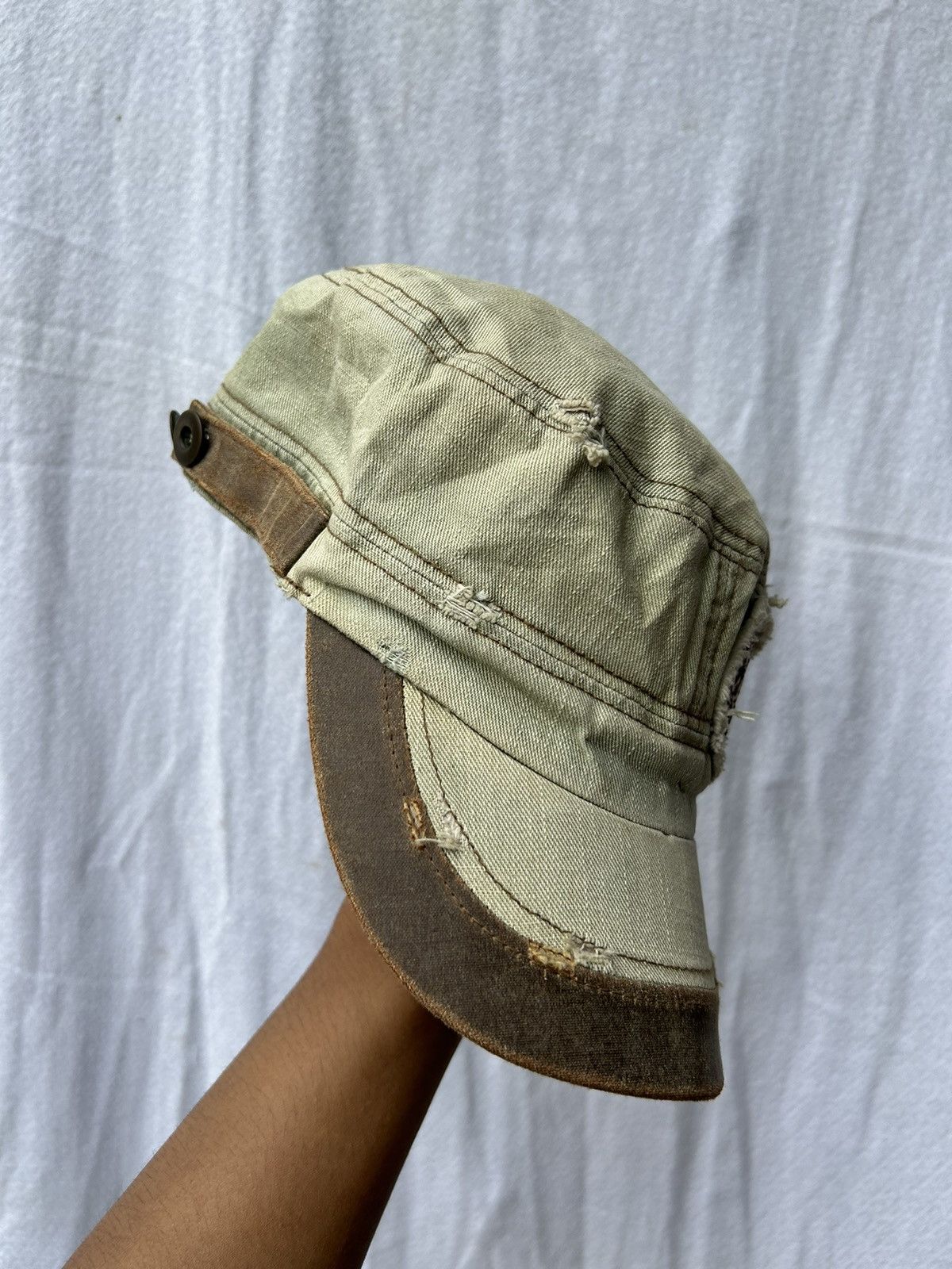 Japanese Brand 💸BINDINGOFFER💸Vintage Rock of Dream Skull Distressed Hats Size ONE SIZE - 3 Thumbnail