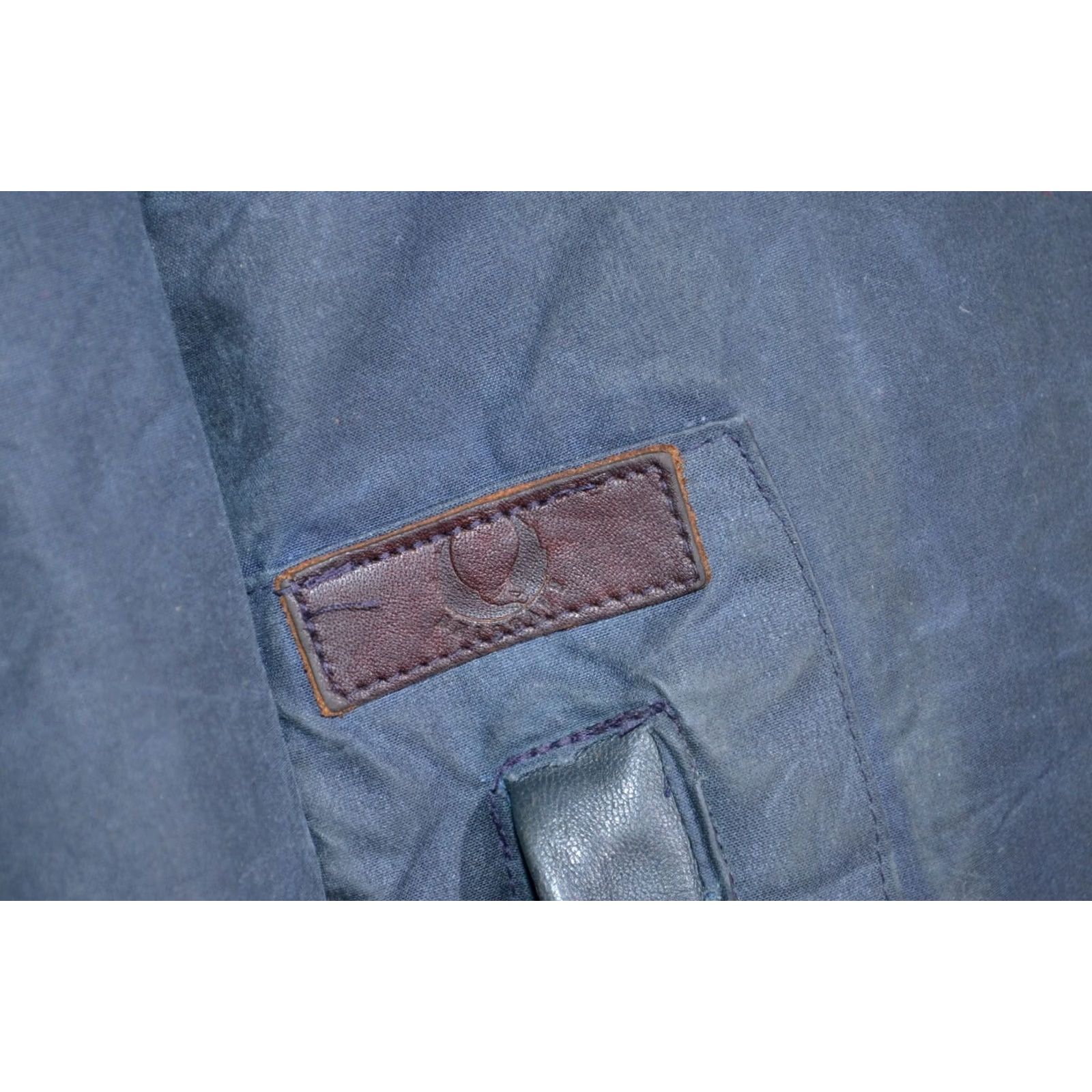 Belstaff VINTAGE Belstaff Waxed Leather Trim Jacket Mens M Shooting Coat 80s Blue Waxed Cotton Hunting Casual Travel Size US M / EU 48-50 / 2 - 4 Thumbnail