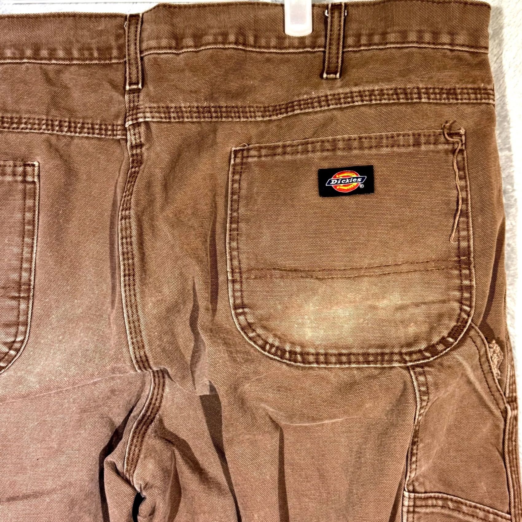Dickies Dickies Carpenter Jeans 42x30 Brown 100 Percent Cotton Workwear Utility Men Size US 42 / EU 58 - 7 Thumbnail