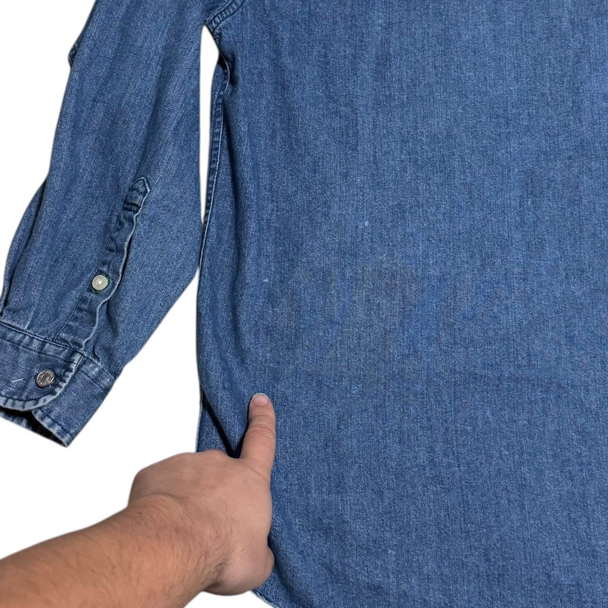 Tommy Jeans Vintage Tommy Jeans Denim Casual Oversized Button Up Shirt L Size US L / EU 52-54 / 3 - 5 Thumbnail