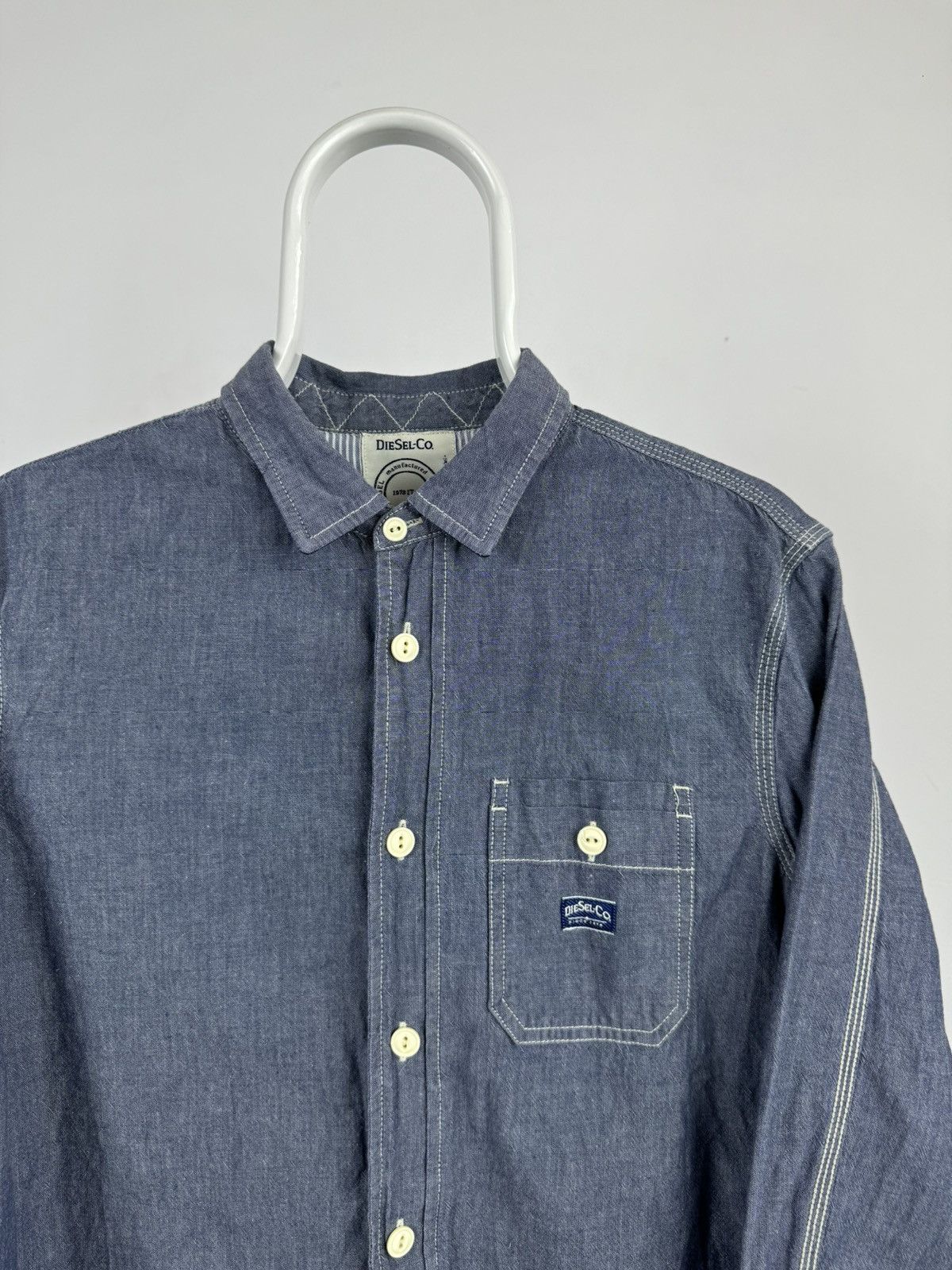 Diesel Vintage Diesel Long Sleeve Shirt Size US L / EU 52-54 / 3 - 2 Thumbnail