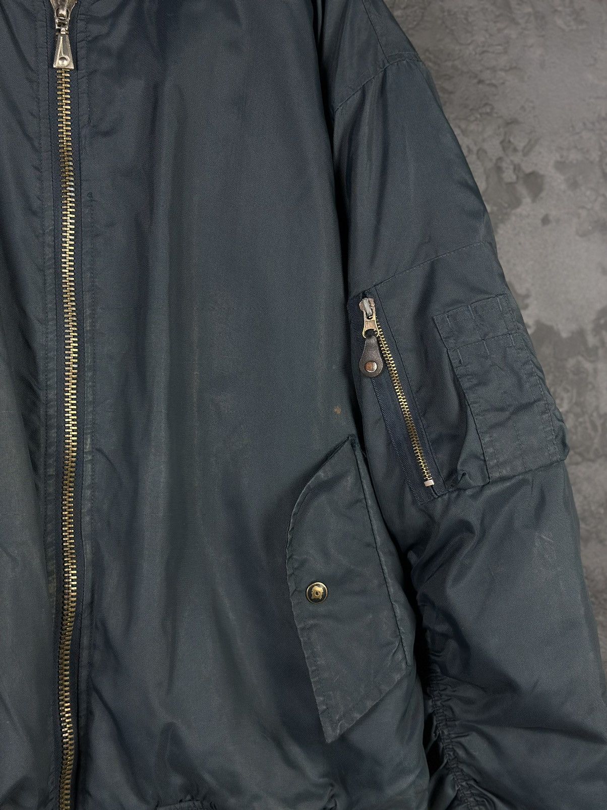Vintage Vintage 80's Military MA-1 Flight Bomber Jacket Size US M / EU 48-50 / 2 - 8 Thumbnail