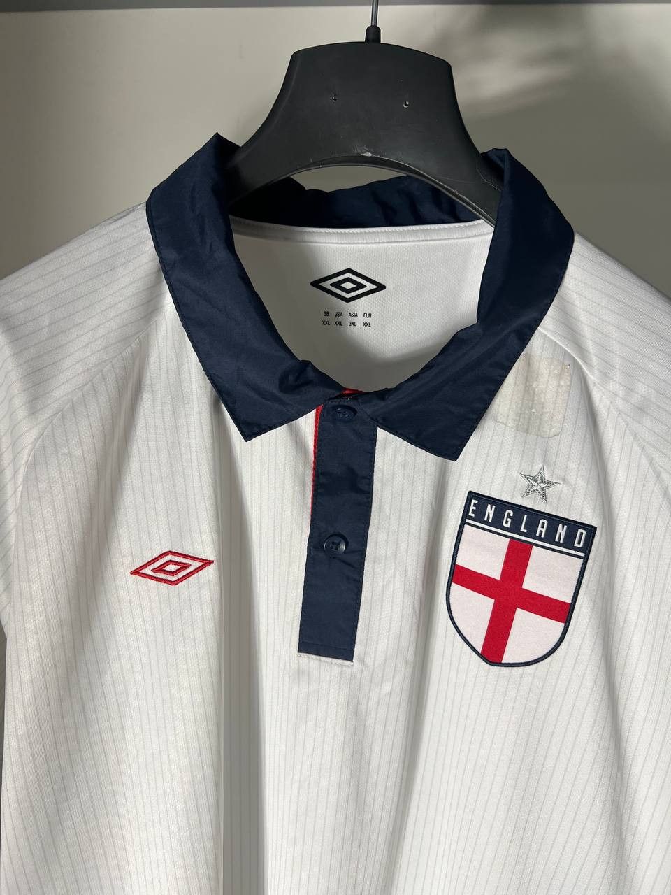 Umbro VINTAGE UMBRO ENGLAND RETRO SOCCER JERSRY MANCHESTER 90s Y2K Size US XXL / EU 58 / 5 - 3 Thumbnail