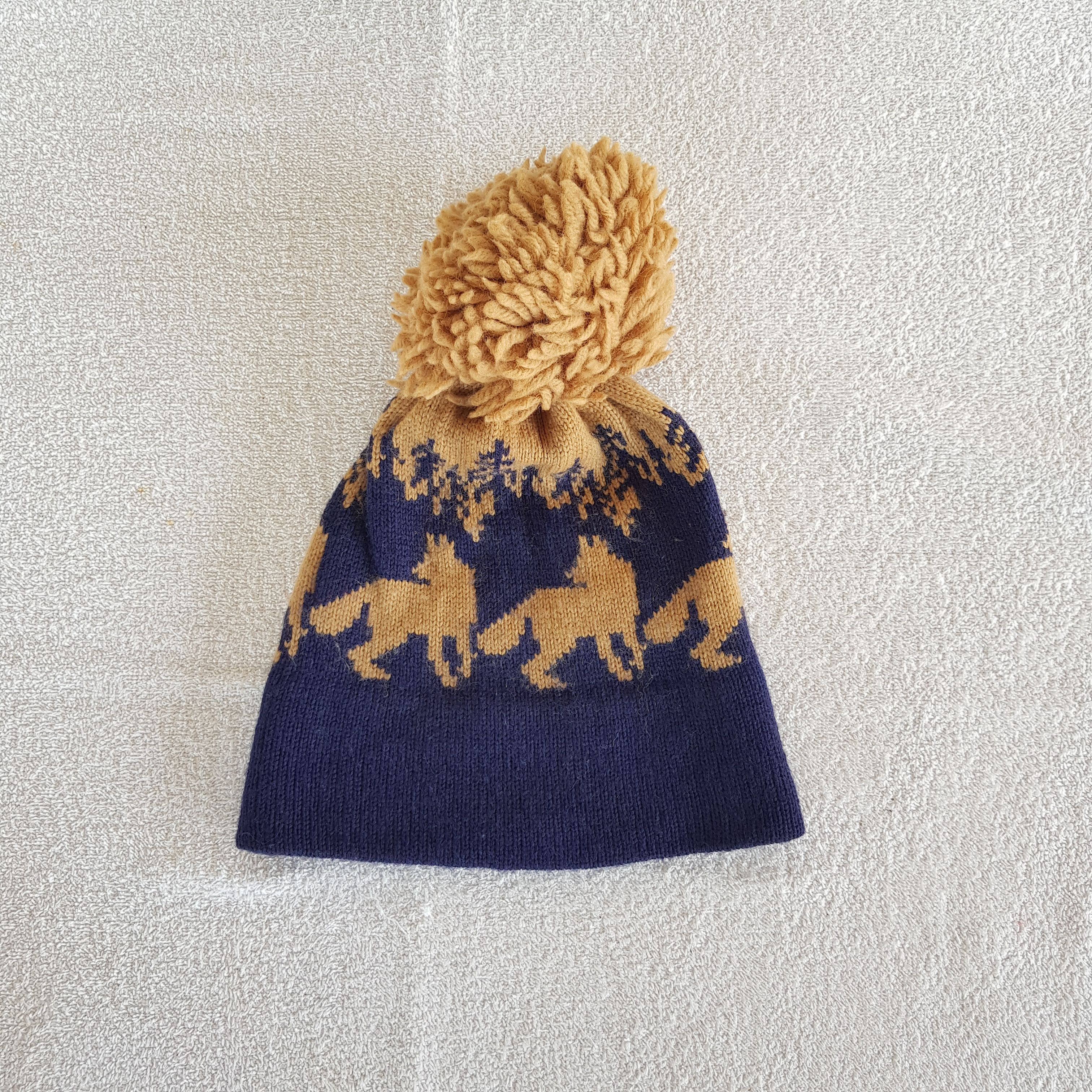 Japanese Brand Vintage 90s The Mountain Beanie Snow Caps Hats Size ONE SIZE - 5 Thumbnail