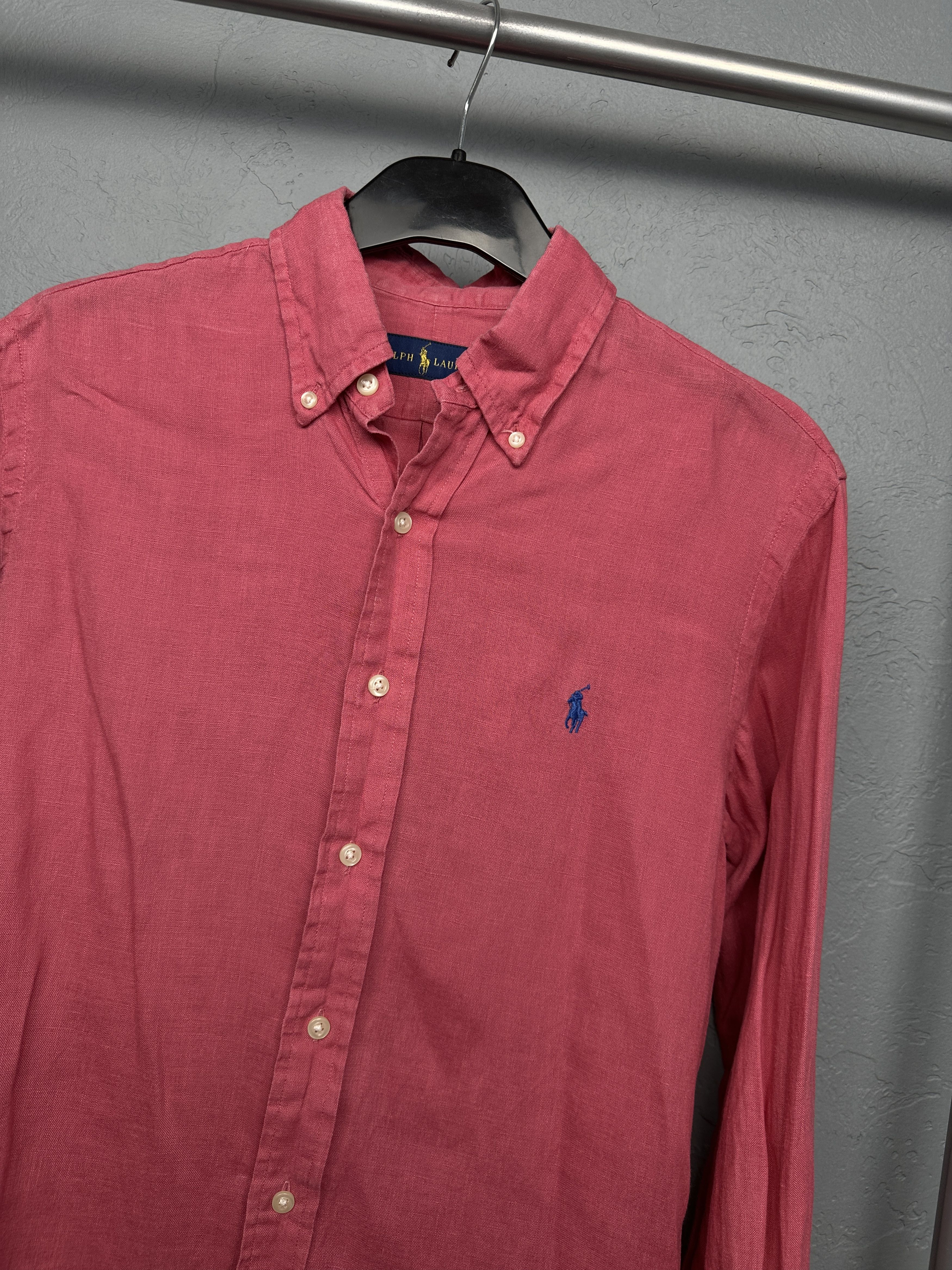 Polo Ralph Lauren × Ralph Lauren Polo Ralph Lauren Mens LINEN Long Sleeve Shirt Size US S / EU 44-46 / 1 - 2 Thumbnail