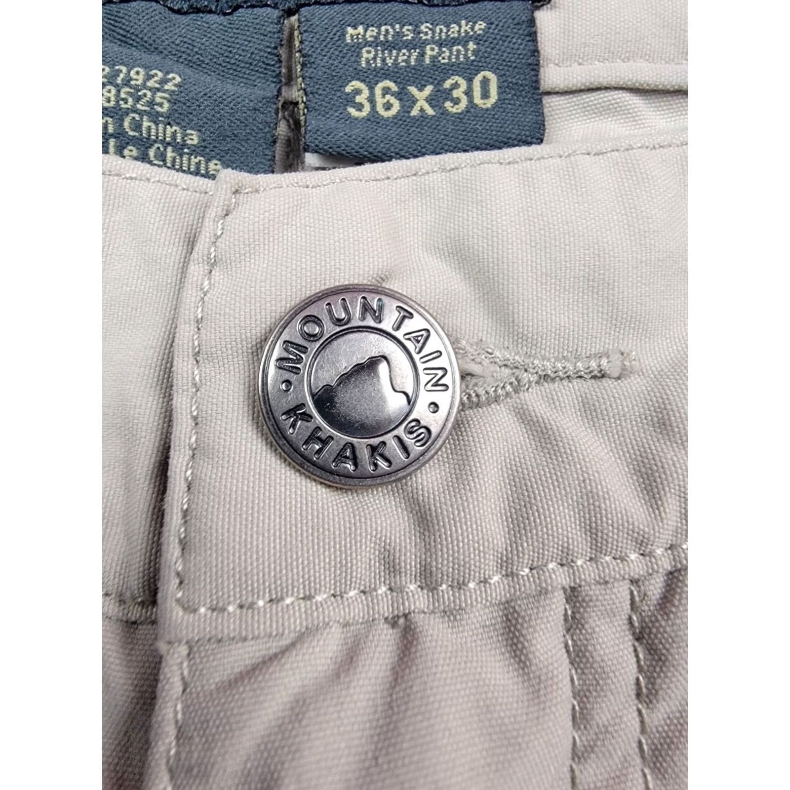 Mountain Khakis Mountain Khakis Snake River Pant Mens 36x29 Tan Beige Nylon Cargo Pockets Regular Straight Front Belt Loop Casual Outdoor Hiking Camping Pants Size US 36 / EU 52 - 6 Thumbnail