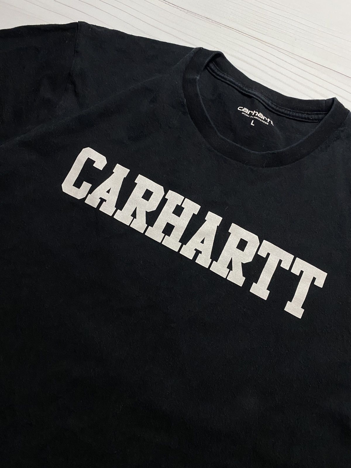Carhartt × Vintage Vintage Carhartt Box Logo Faded Y2k T Shirt Size US L / EU 52-54 / 3 - 8 Thumbnail