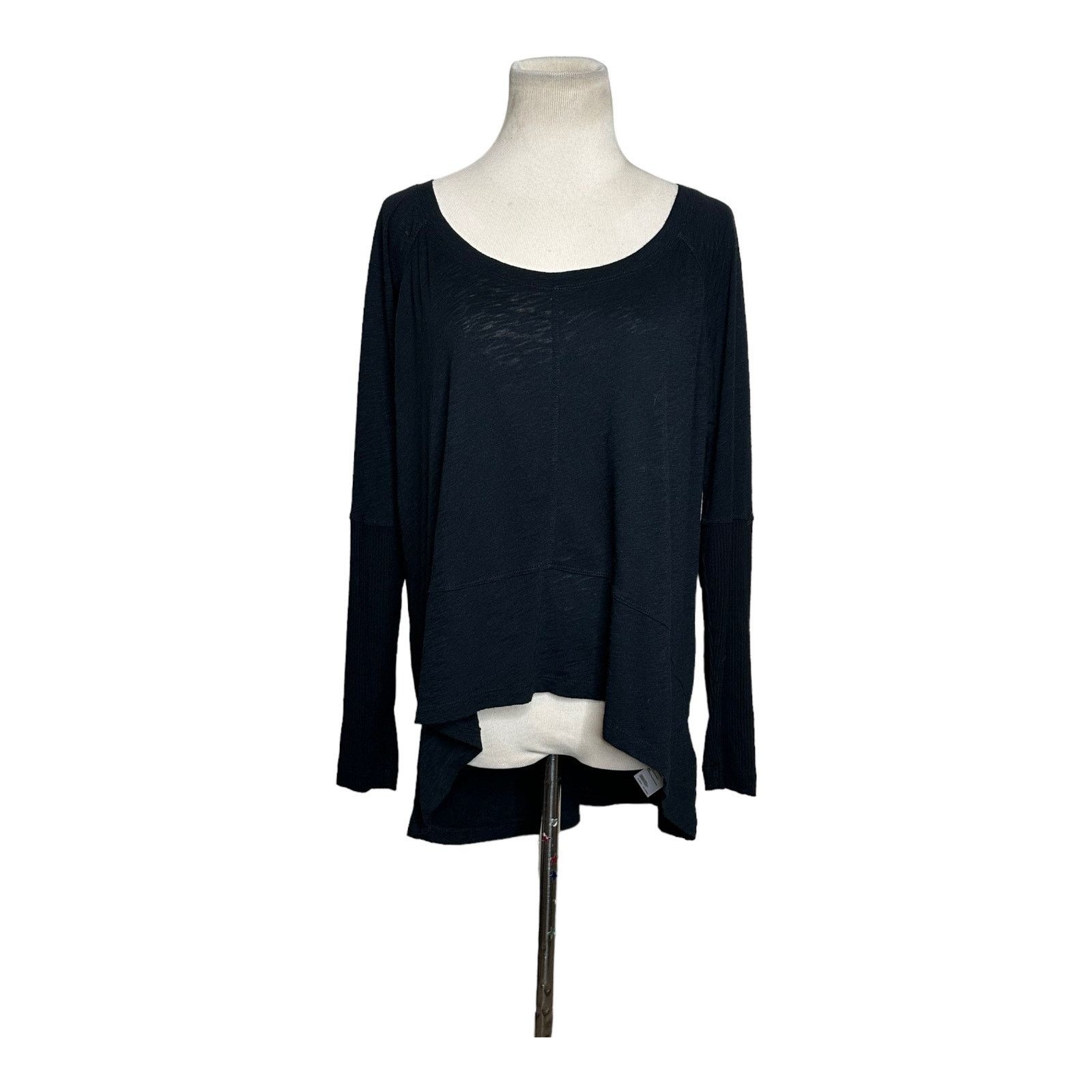 Buffalo David Bitton Buffalo black long sleeves oversize hi low shirt size small Size S / US 4 / IT 40 - 1 Thumbnail