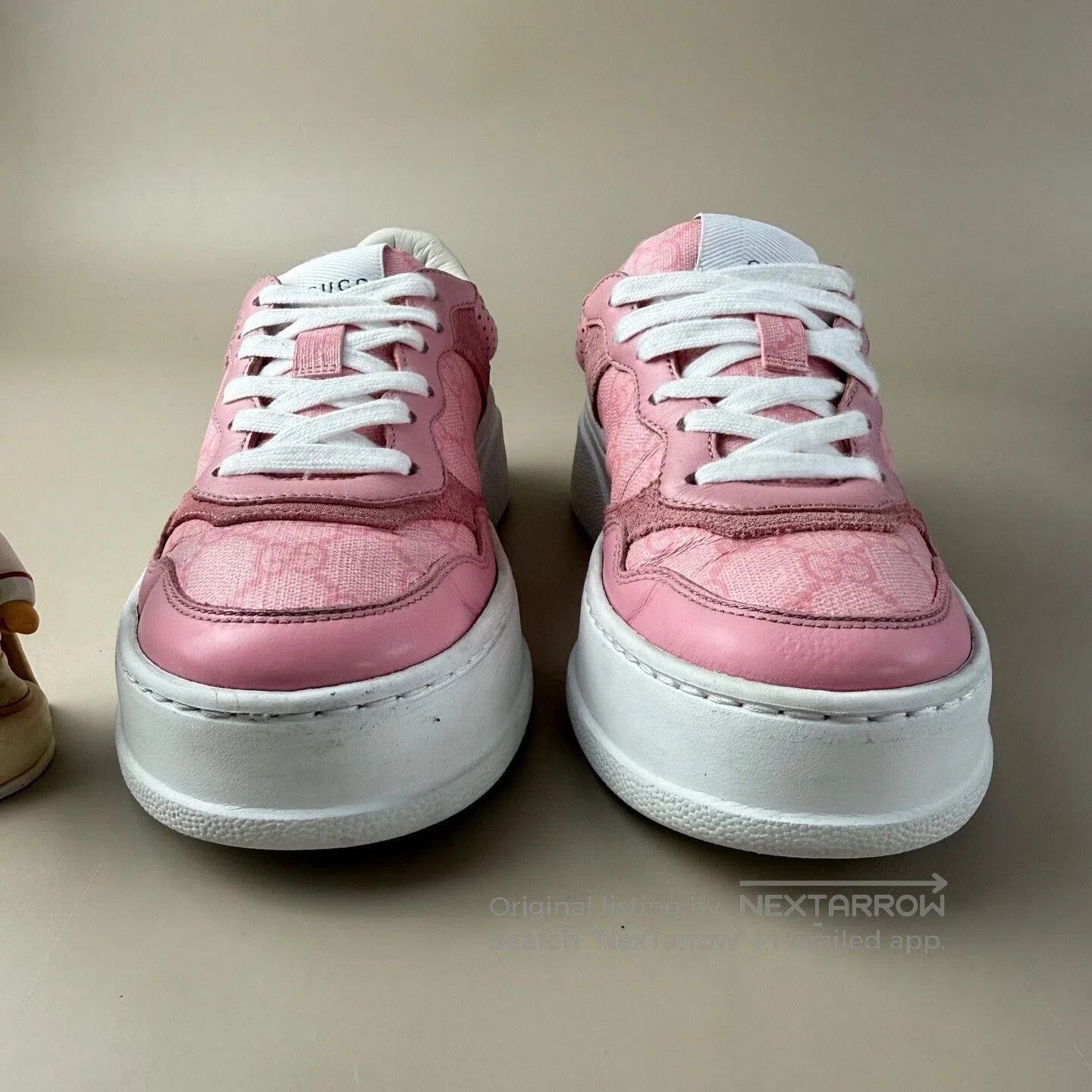 Gucci gucci pink double g print sneakers. Size US 5 / IT 35 - 2 Thumbnail