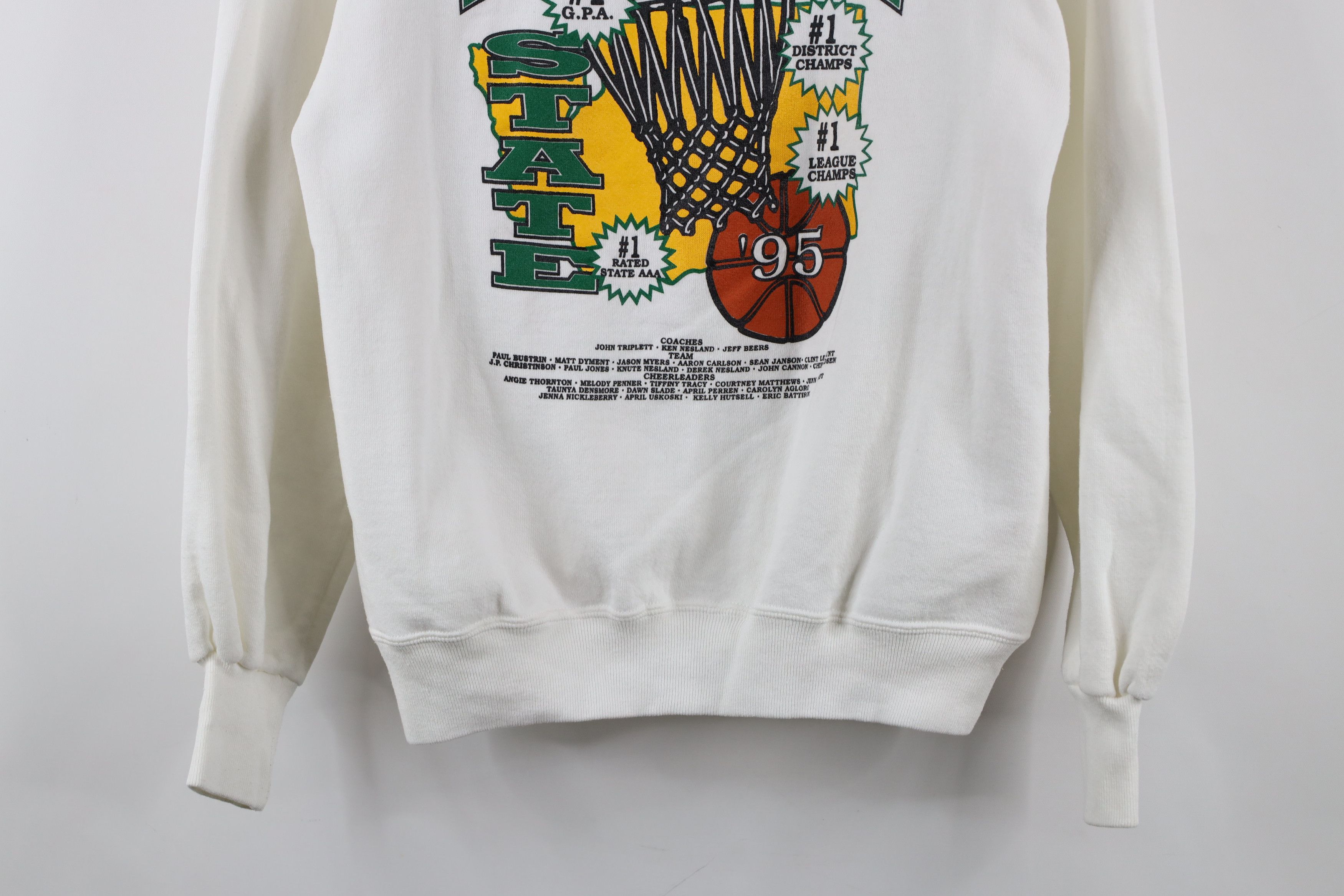 Vintage Vintage 90s Evergreen Basketball Crewneck Sweatshirt USA Size US M / EU 48-50 / 2 - 3 Thumbnail