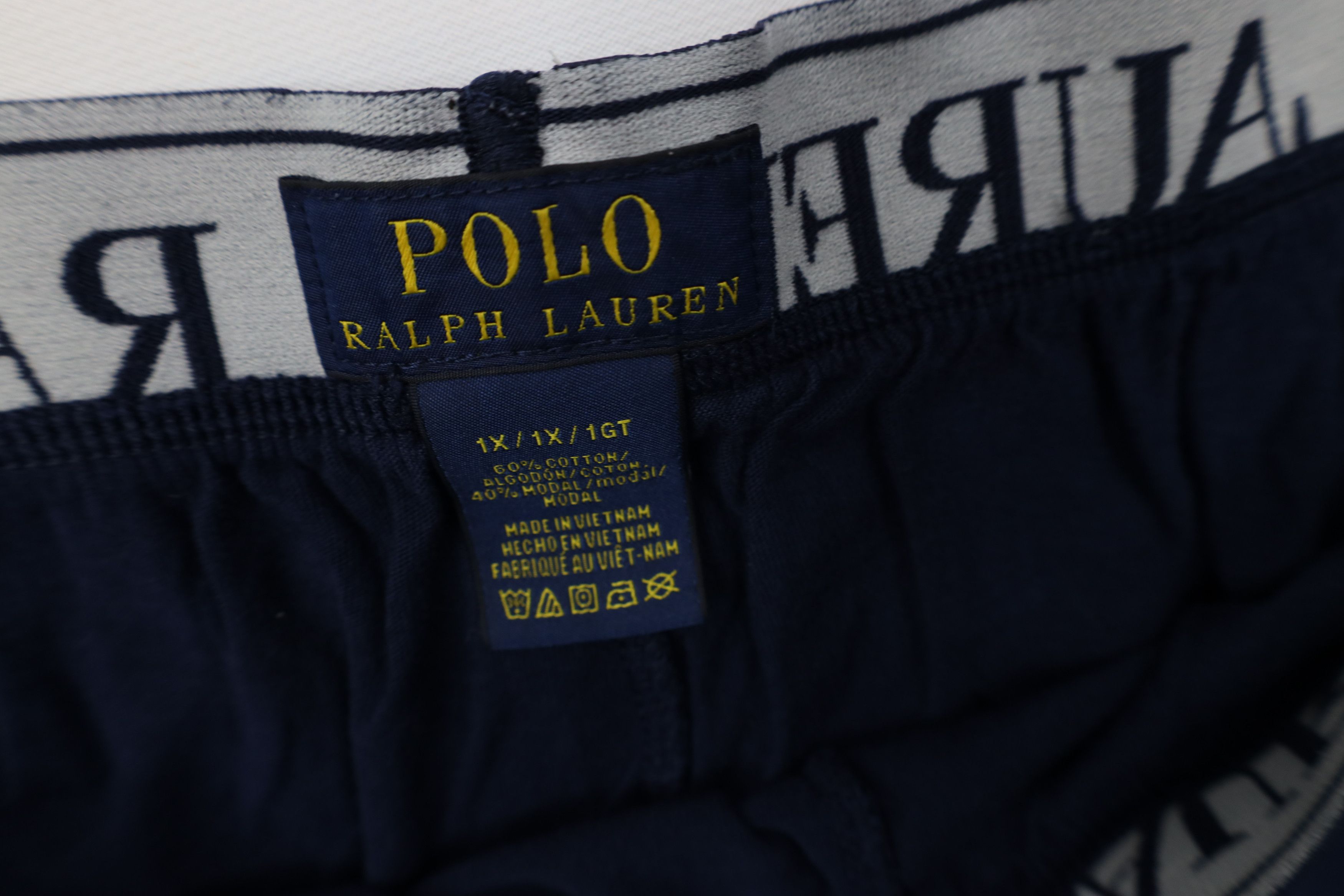 Polo Ralph Lauren Vintage Y2K Ralph Lauren Wide Leg Pajama Pants Navy Blue Size US 38 / EU 54 - 7 Thumbnail