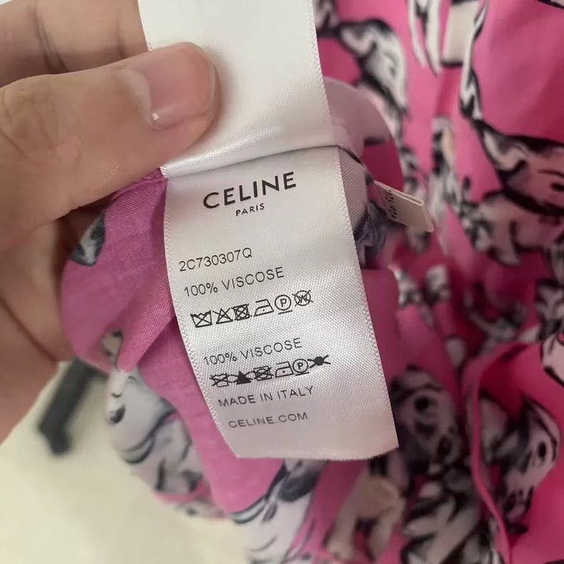 Celine Celine 22SS Pink Puppy Short Sleeve Shirt 2503-Nextarrow Size US XXS / EU 40 - 6 Thumbnail