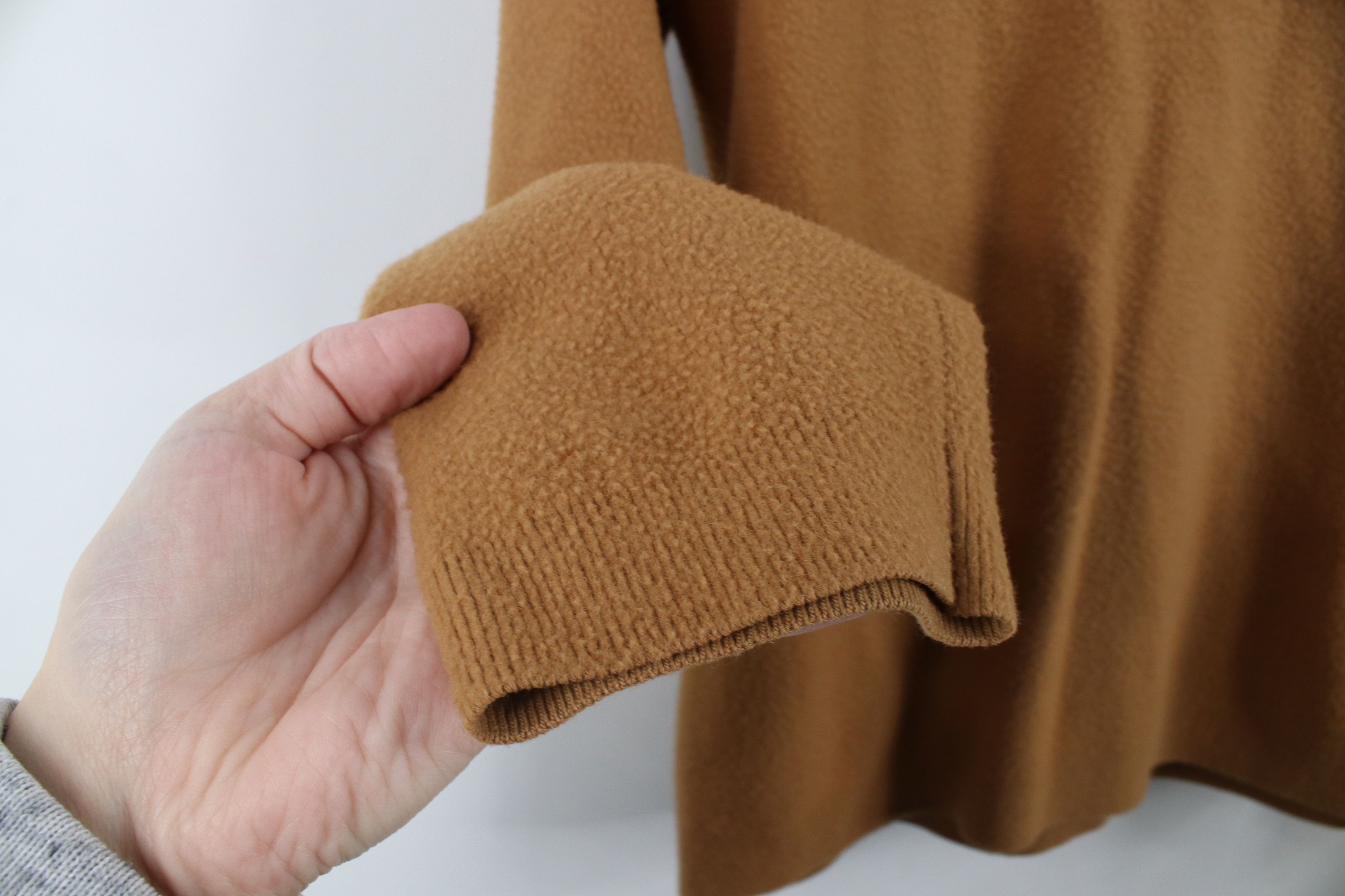 Vintage Vintage 70s Streetwear Blank Velour Fleece Sweater Brown Size S / US 4 / IT 40 - 6 Thumbnail