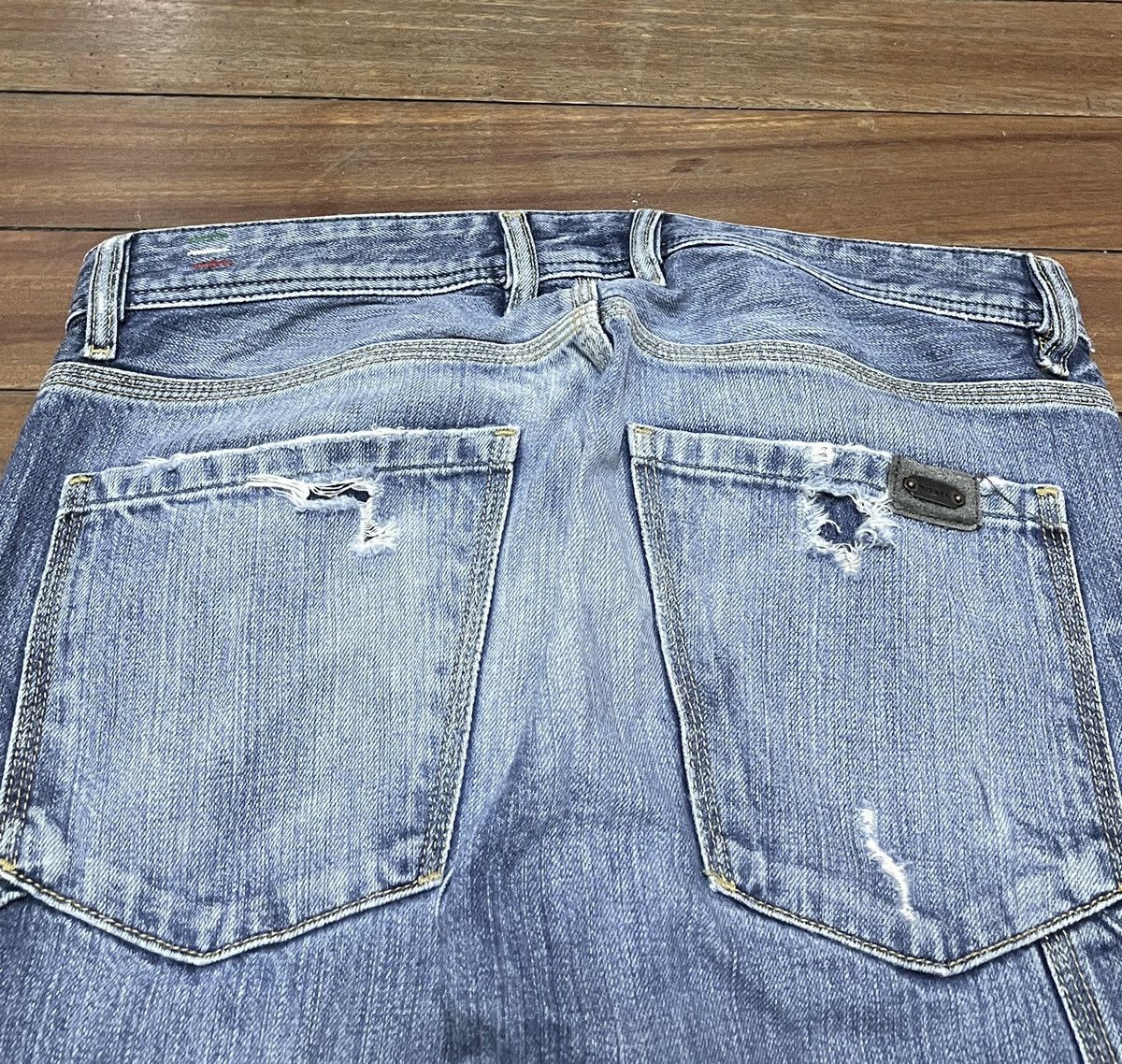 Diesel × Vintage Rare Design Vintage Diesel Distressed Carpenter Jeans 1990s Size US 30 / EU 46 - 4 Thumbnail