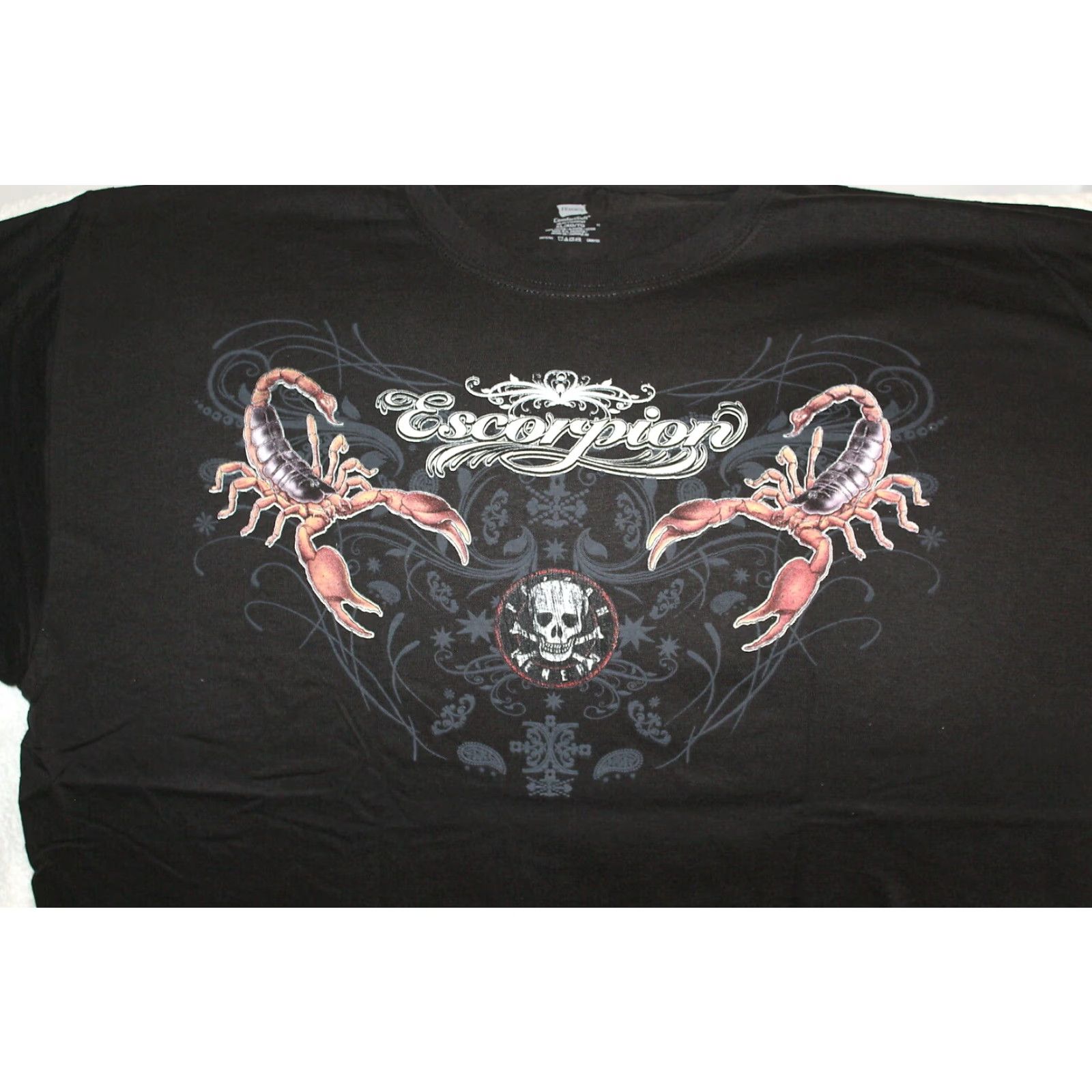 Vintage Scorpion Mens Black Cotton T Shirt Extra Large XL Size US XL / EU 56 / 4 - 4 Thumbnail