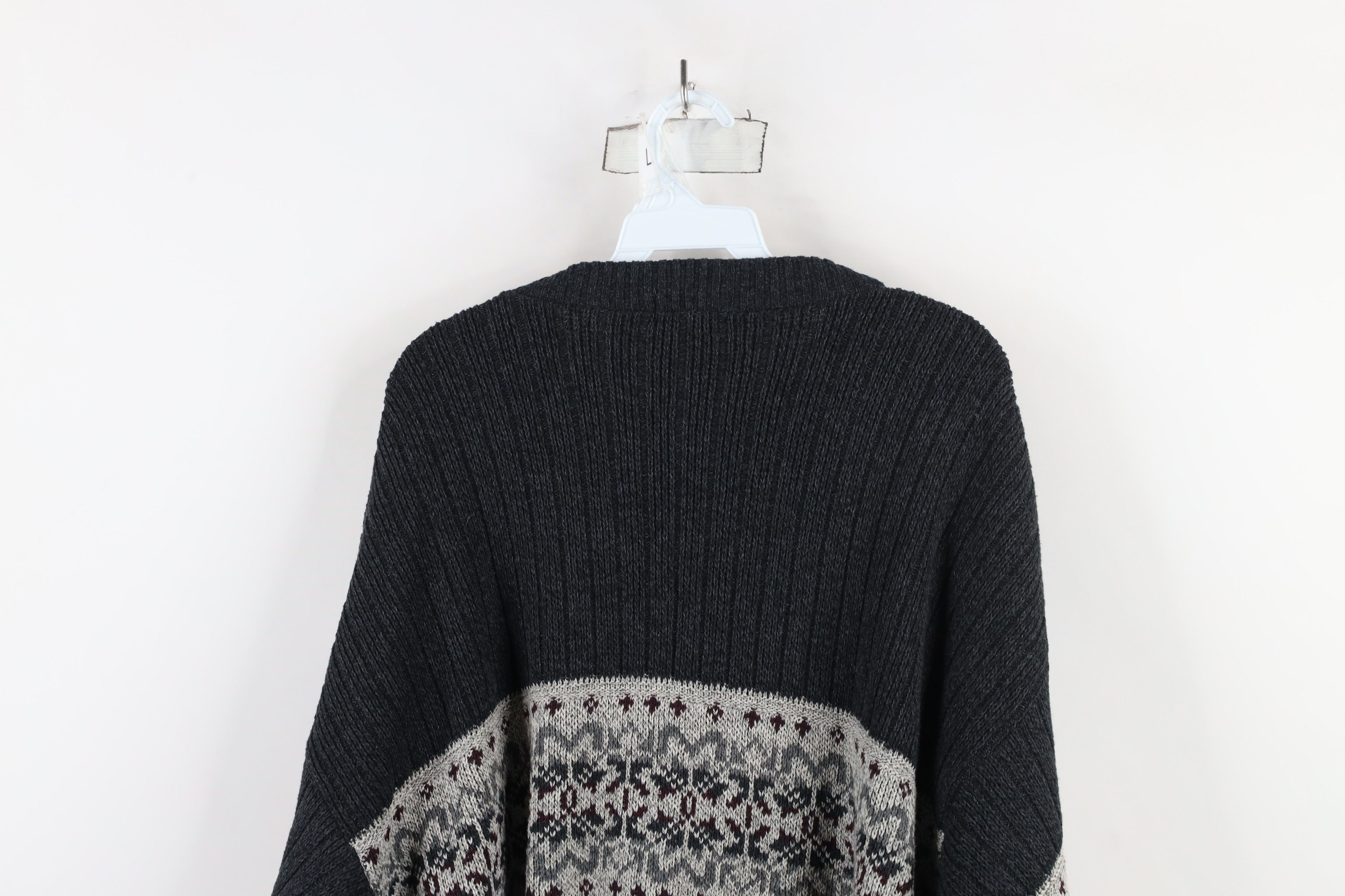 Vintage Vintage 90s Streetwear Ribbed Knit Crewneck Sweater Size US XL / EU 56 / 4 - 9 Thumbnail