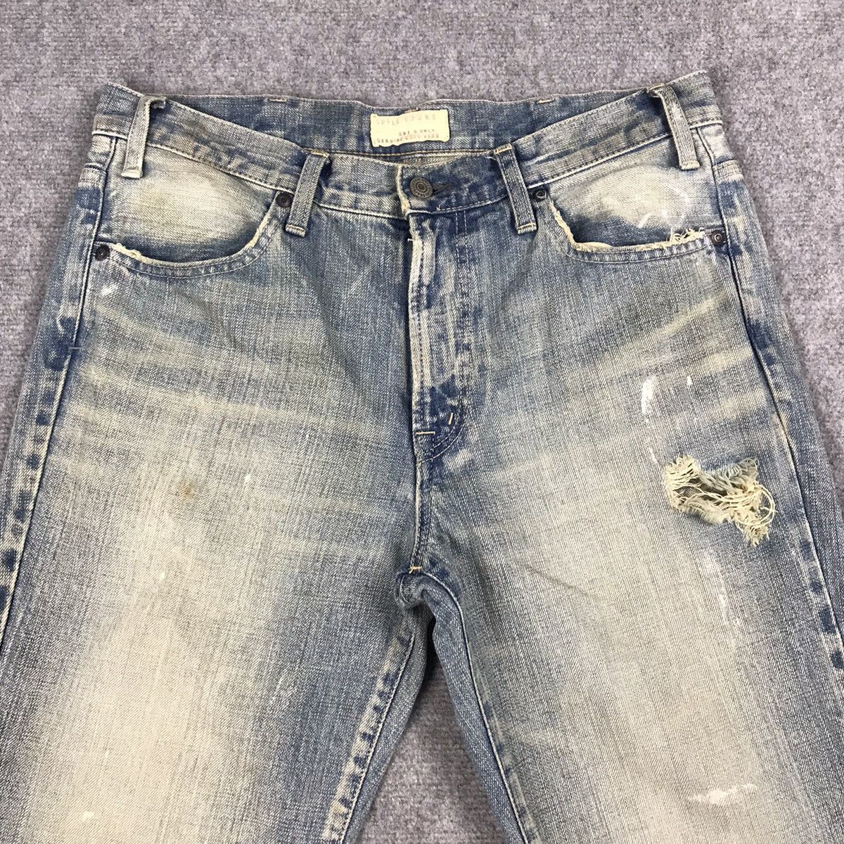 If Six Was Nine × Japanese Brand × Spellbound FALRE SPELLBOUND BOOTCUT DISTRESSED DENIM PANTS Size US 32 / EU 48 - 6 Thumbnail