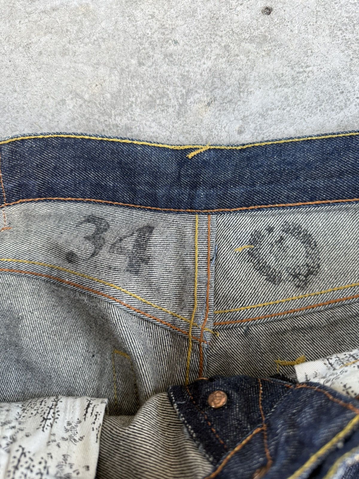 RMC Jeans Red Monkey Company Embroidered Jeans Distressed Jeans Size US 34 / EU 50 - 21 Thumbnail