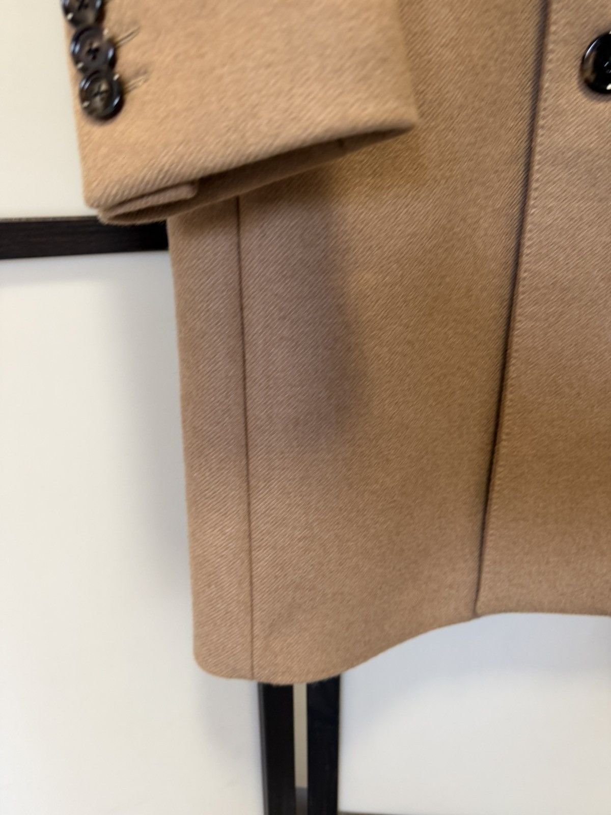 Celine × Hedi Slimane UNRELEASED - FW23 Velvet Collar Camel Chesterfield Coat Size US S / EU 44-46 / 1 - 6 Thumbnail