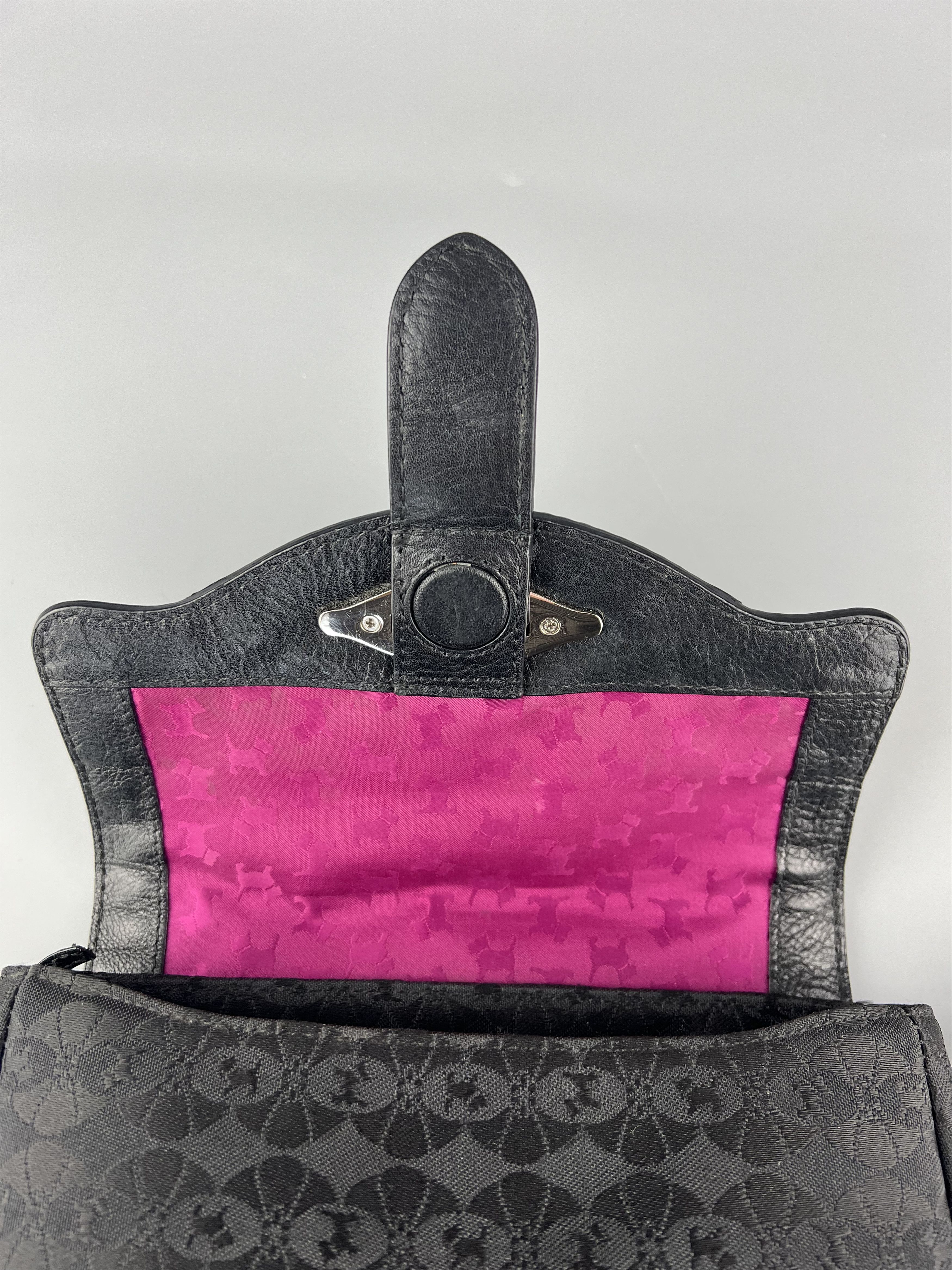 Other Radley London Black Monogram Canvas Leather Crossbody Bag Size ONE SIZE - 7 Thumbnail