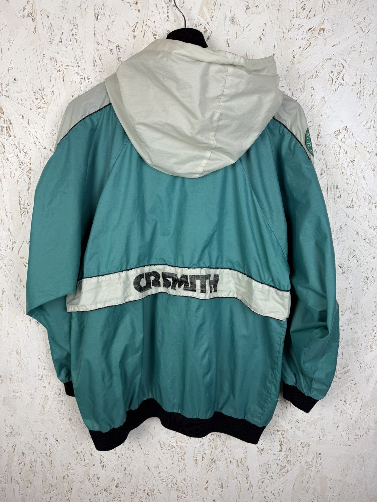 Umbro 80s Vintage Celtic FC Retro Anorak Lightweight Jacket Green Size US S / EU 44-46 / 1 - 9 Thumbnail